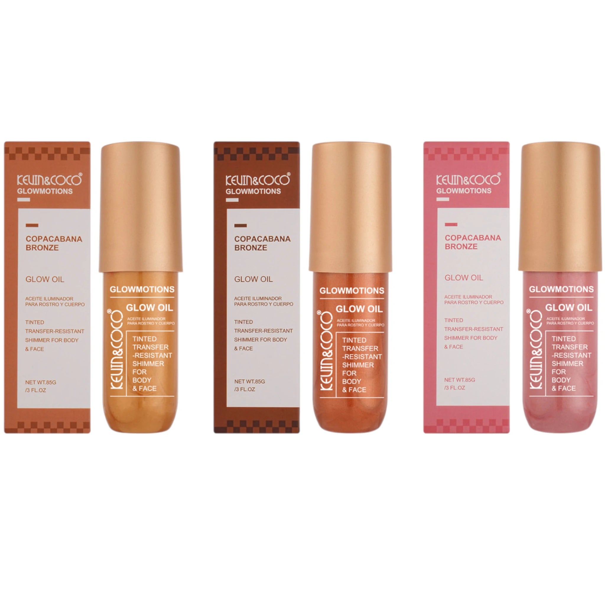 Aceite Corporal Glowmotions Kevin & Coco | Cosméticos al por Mayor