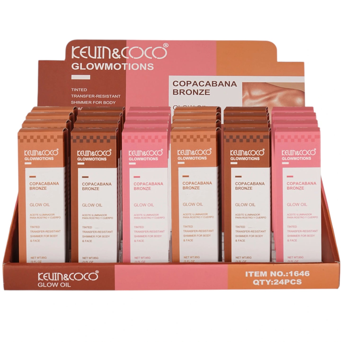 Aceite Corporal Glowmotions Kevin & Coco | Cosméticos al por Mayor