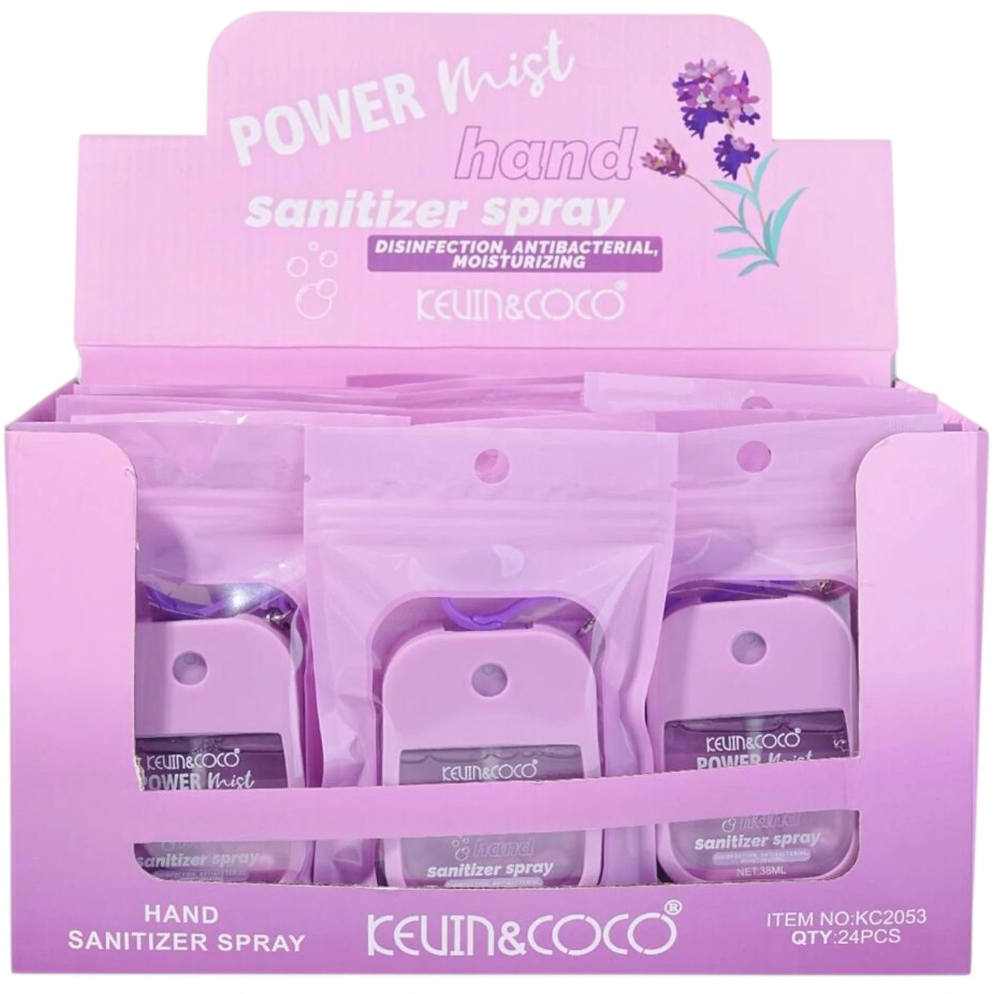 Spray para Manos Lavanda Kevin & Coco | Cosméticos al por Mayor