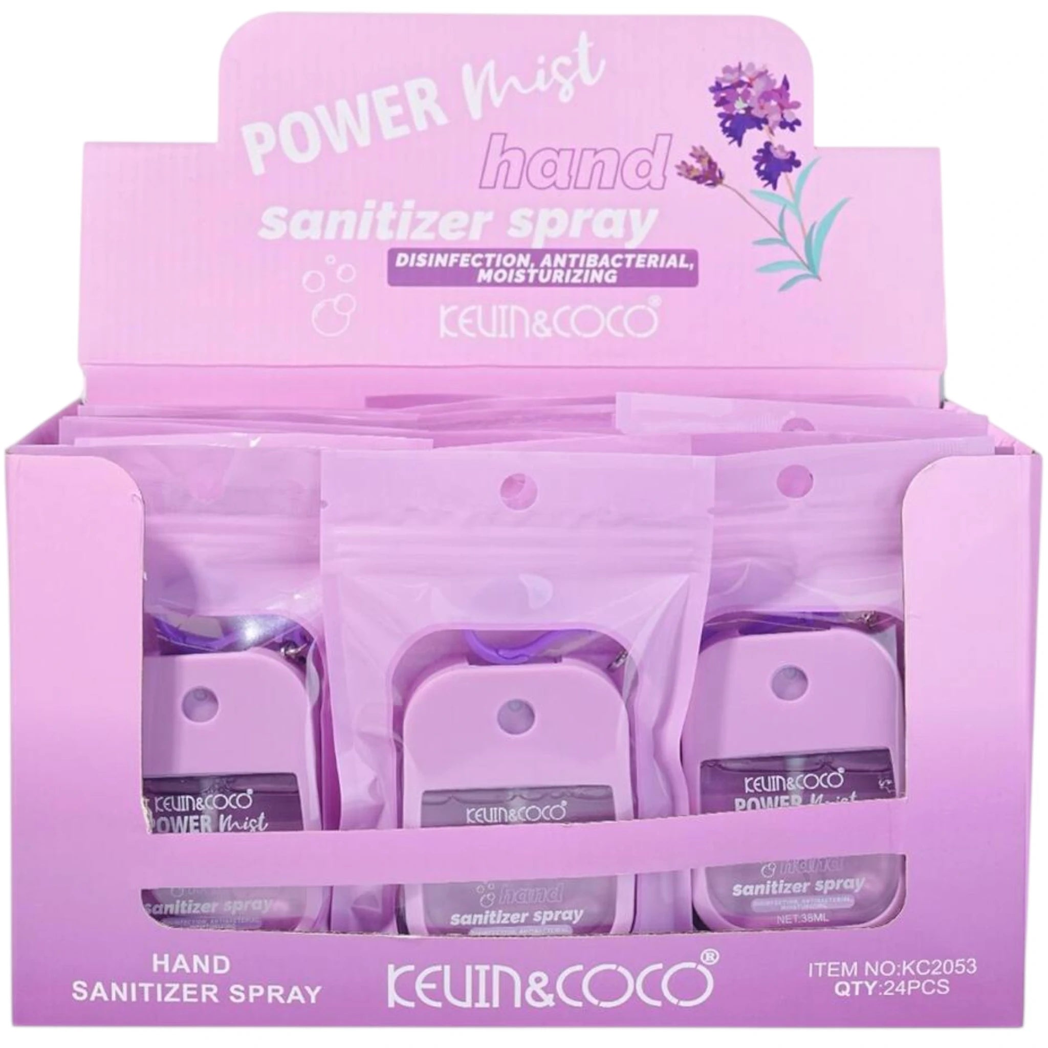 Spray para Manos Lavanda Kevin & Coco | Cosméticos al por Mayor