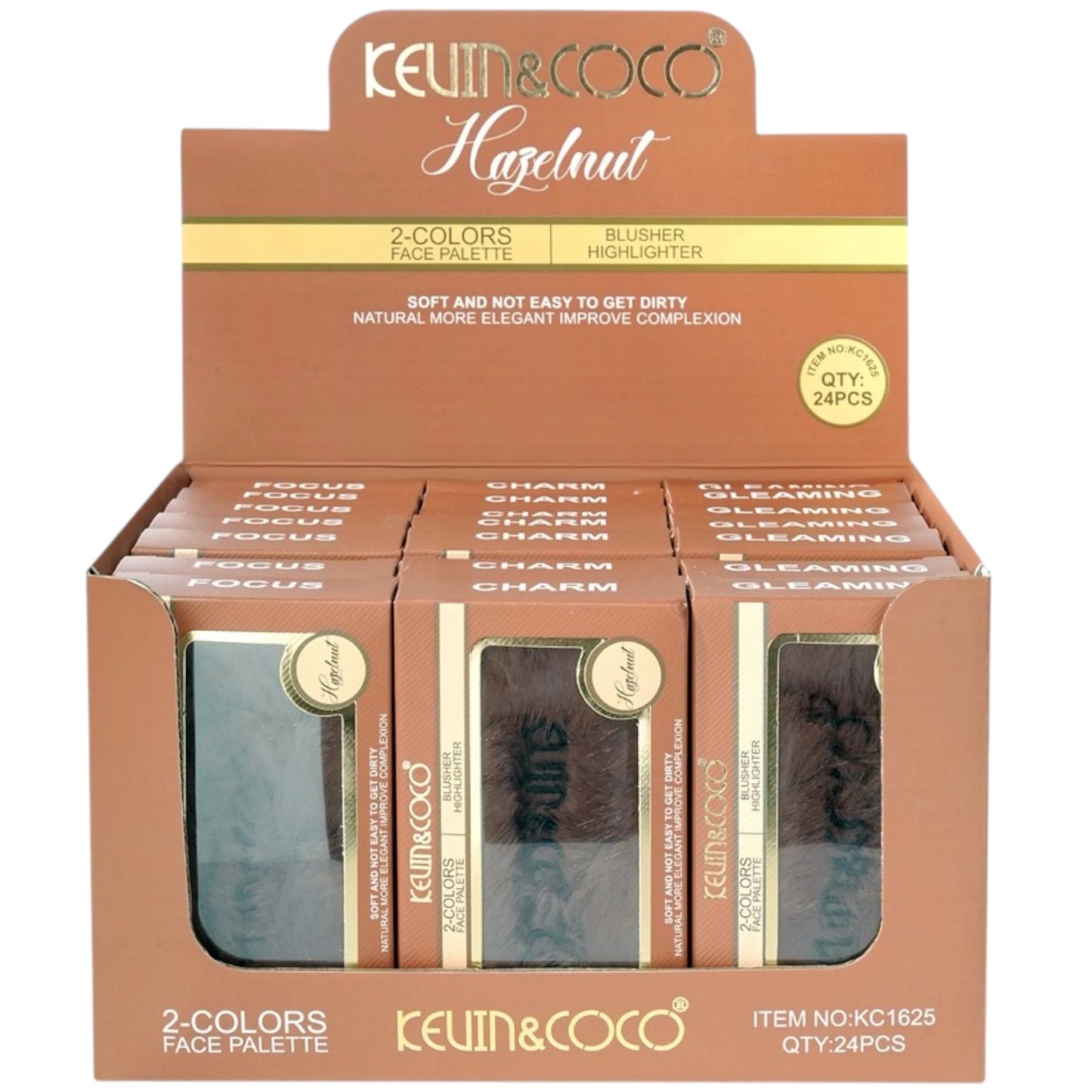 Rubor e Iluminador Hazelnut - Kevin & Coco | Cosméticos al por Mayor