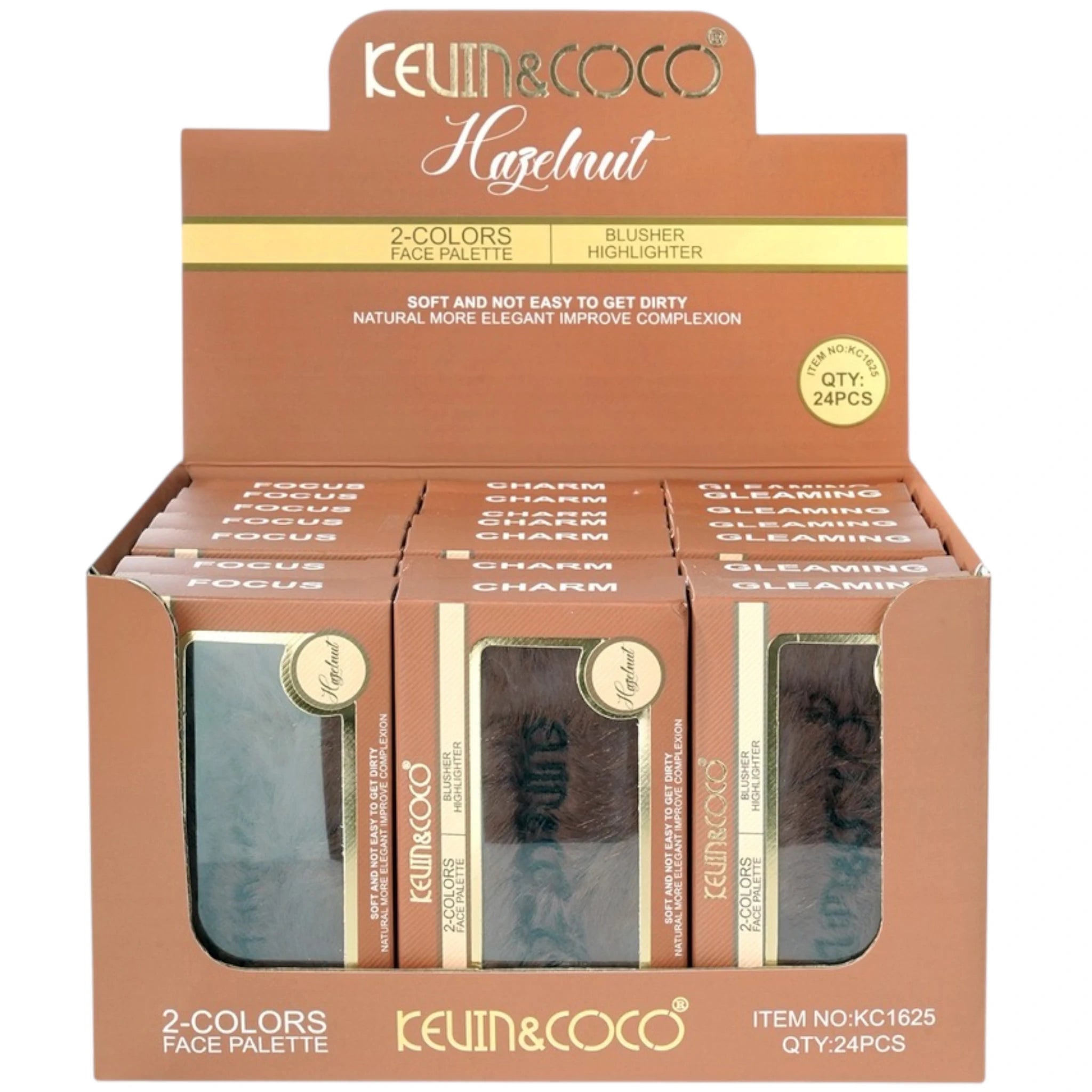 Rubor e Iluminador Hazelnut - Kevin & Coco | Cosméticos al por Mayor