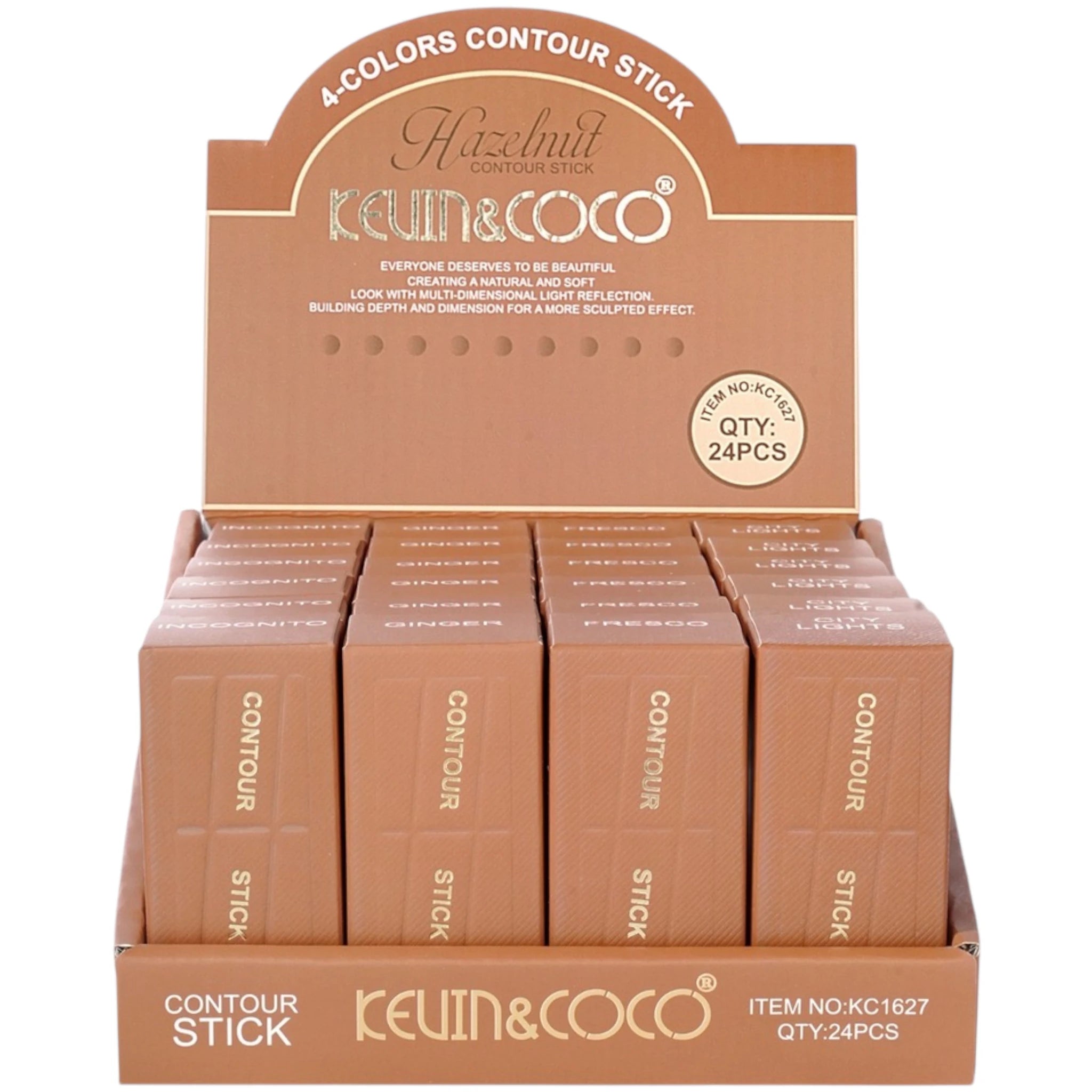Contorno en Barra Hazelnut - Kevin & Coco | Cosméticos al por Mayor