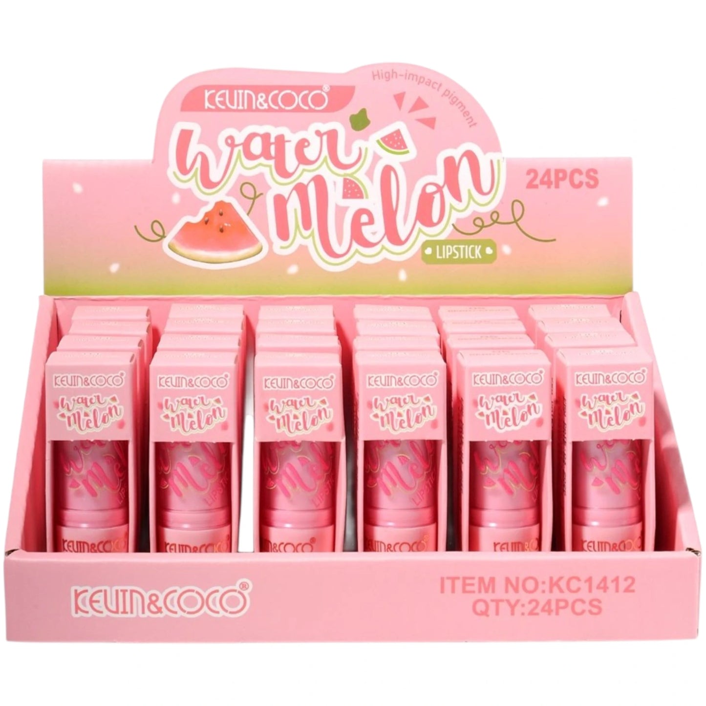 Lápiz Labial Sandía - Kevin & Coco | Cosméticos al por Mayor