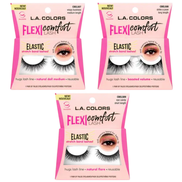Pestañas Flexi Comfort  L.A. Colors | Cosméticos al por Mayor