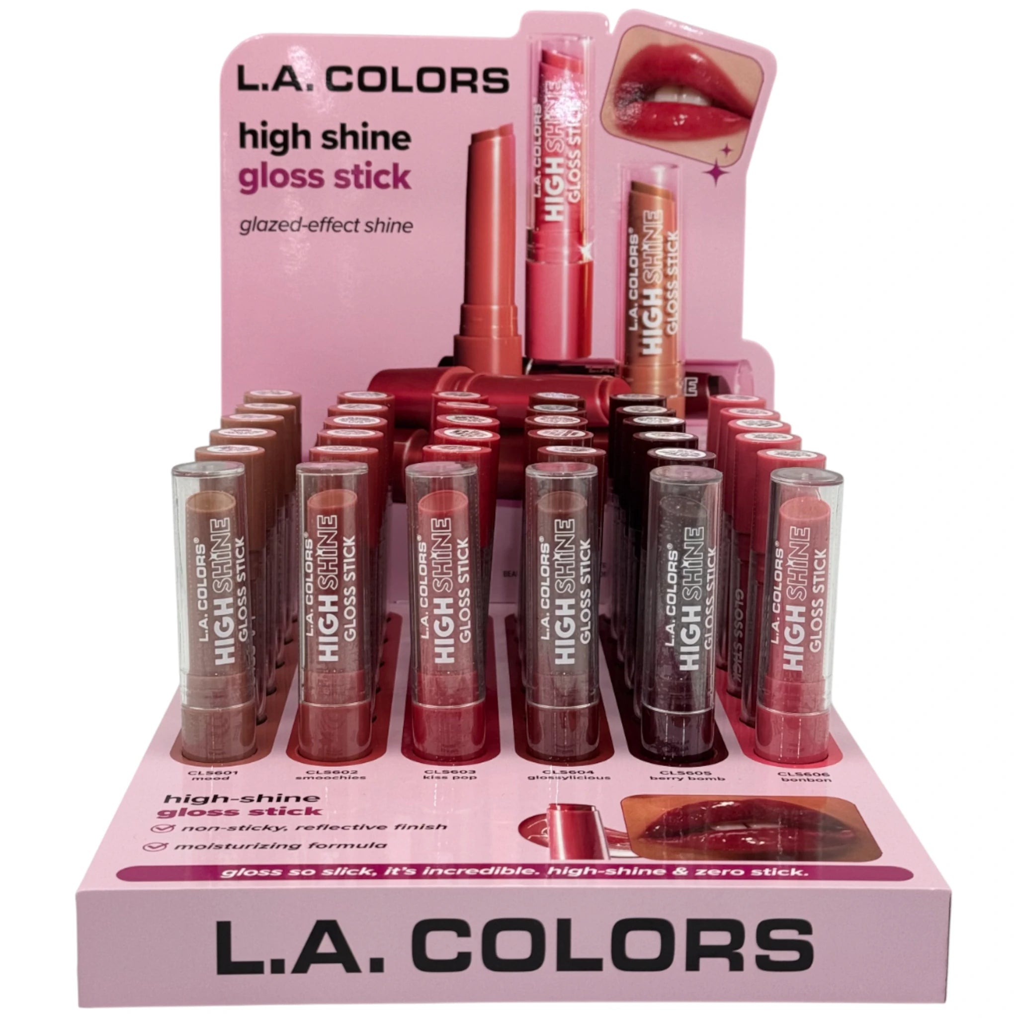 Brillo Labial en Barra High Shine LA Colors | Cosméticos al por Mayor