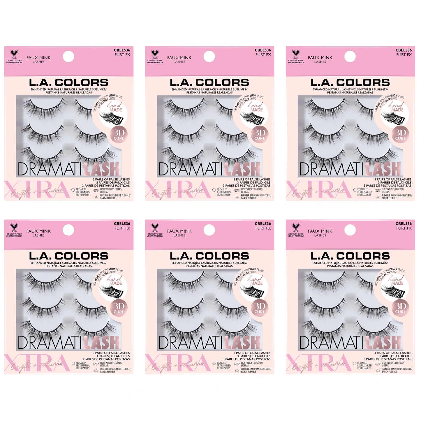 Pestañas Postizas Faux Mink - L.a. Colors | Cosméticos al por Mayor