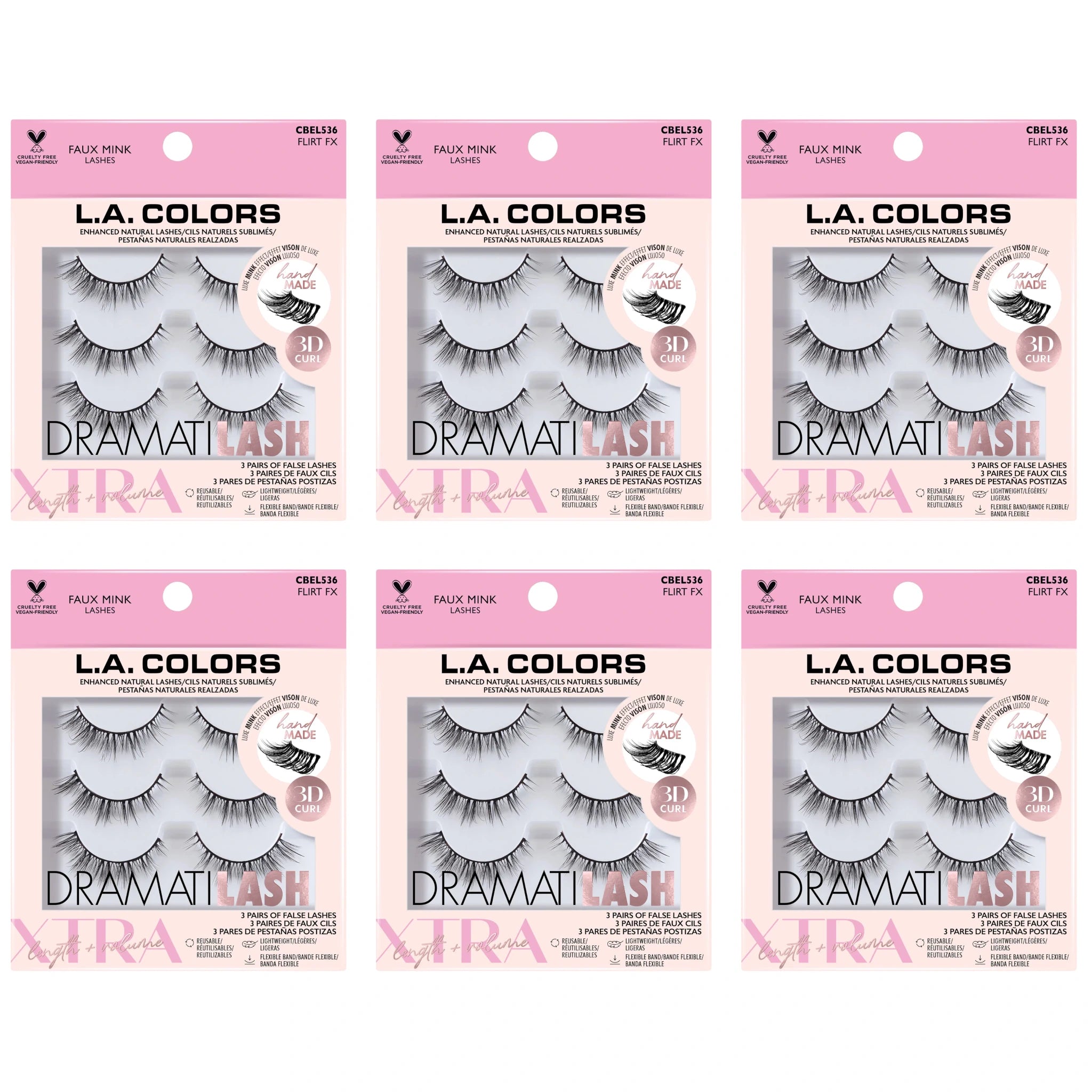 Pestañas Postizas Faux Mink - L.a. Colors | Cosméticos al por Mayor