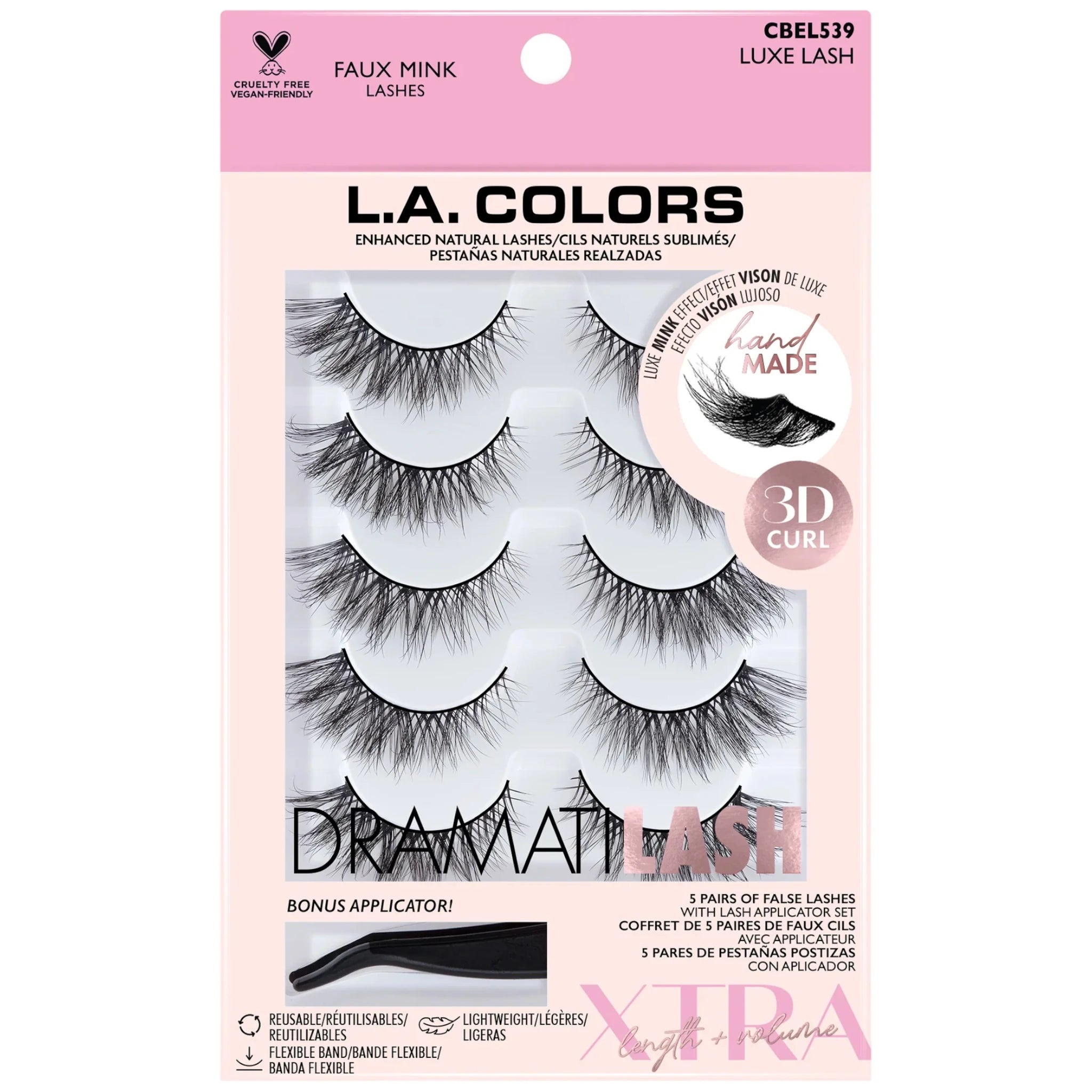 Pestañas Postizas Luxe Lash - L.a. Colors | Cosméticos al por Mayor