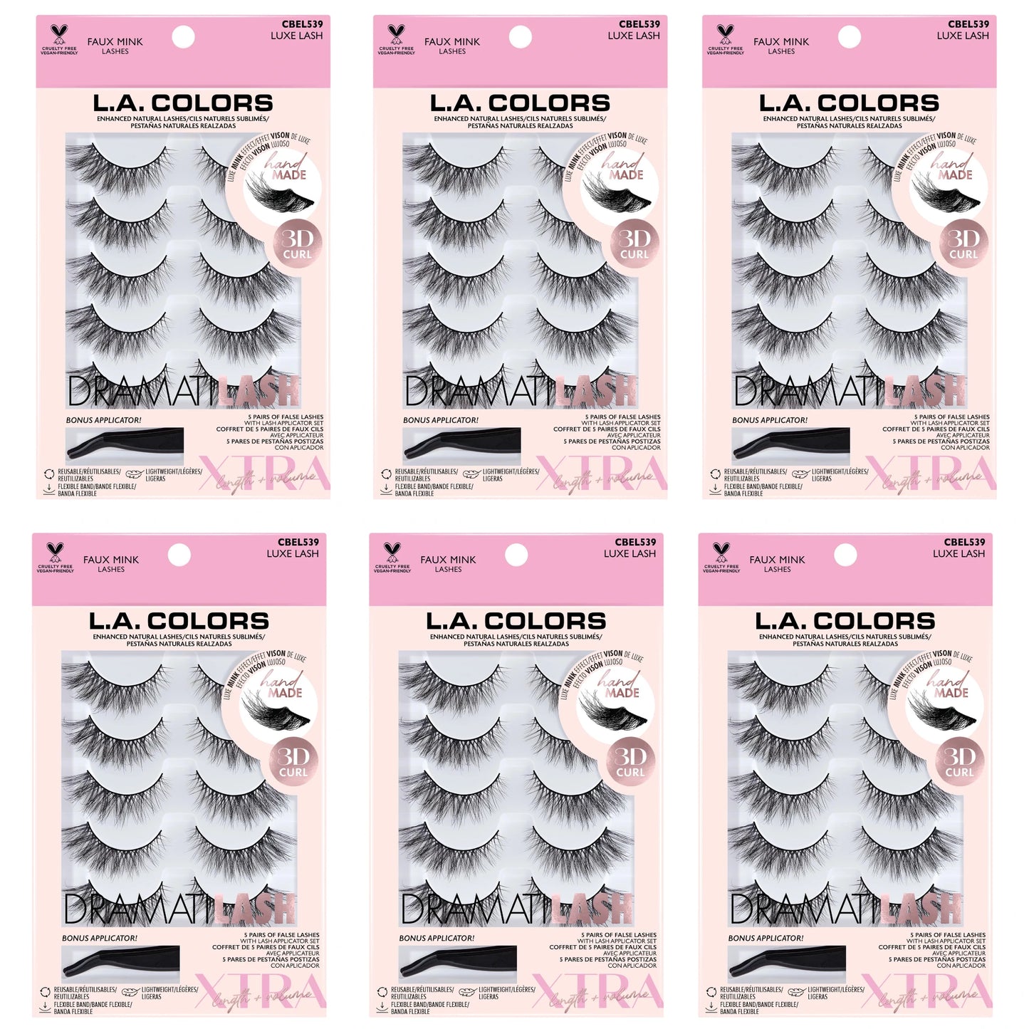 Pestañas Postizas Luxe Lash - L.a. Colors | Cosméticos al por Mayor