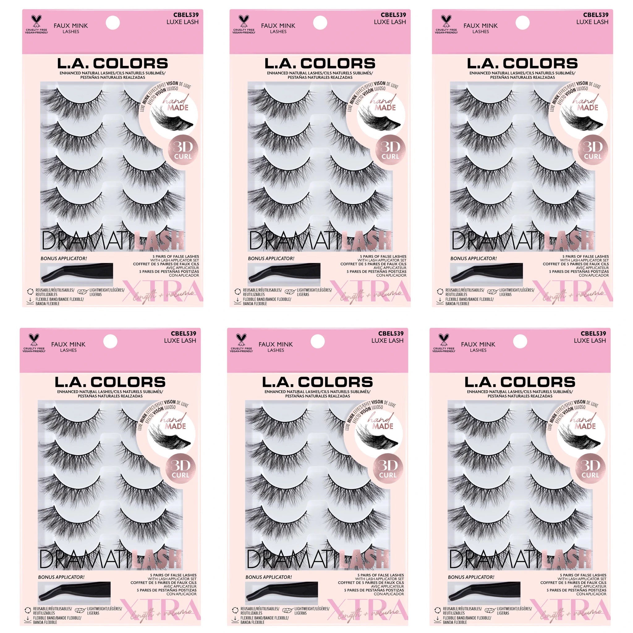 Pestañas Postizas Luxe Lash - L.a. Colors | Cosméticos al por Mayor