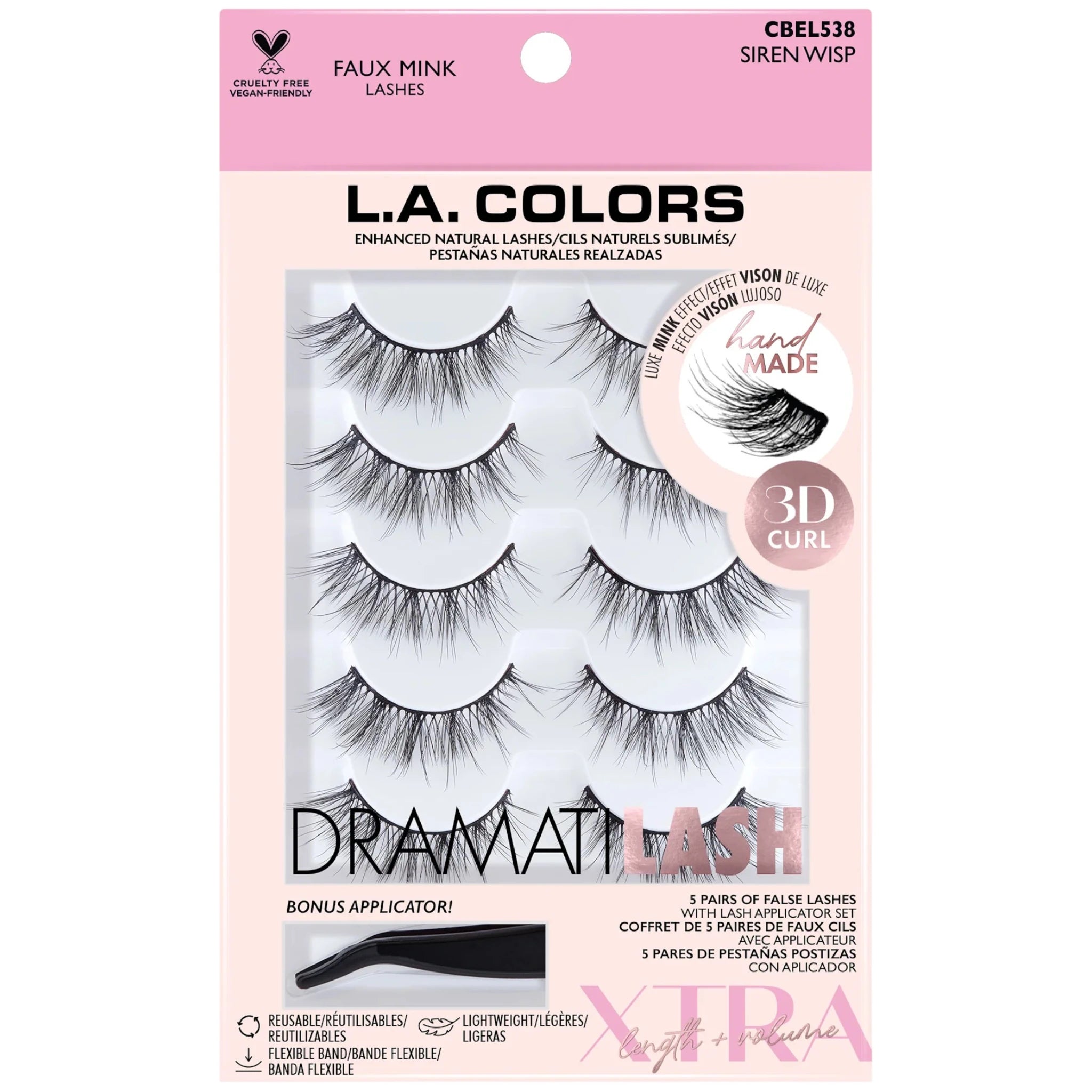 Pestañas Postizas Siren Wisp - L.a. Colors | Cosméticos al por Mayor