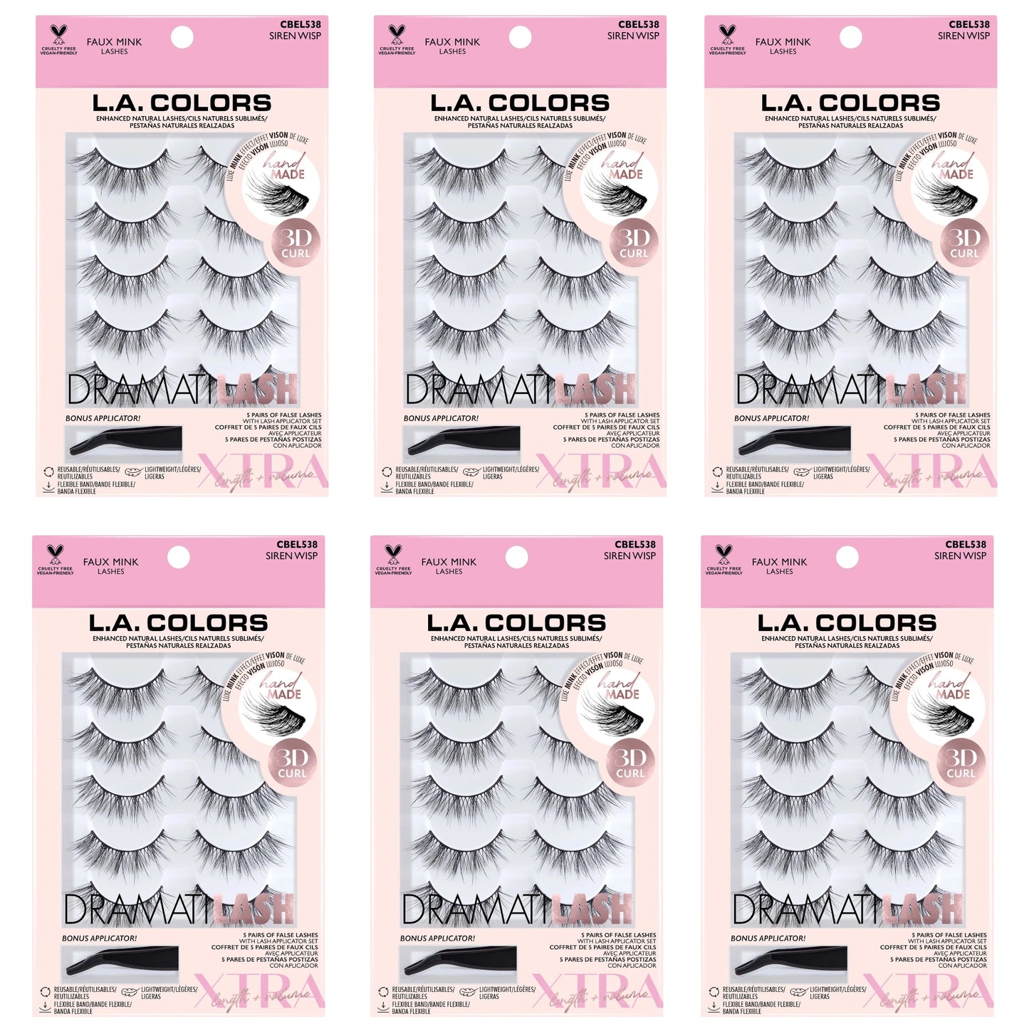 Pestañas Postizas Siren Wisp - L.a. Colors | Cosméticos al por Mayor