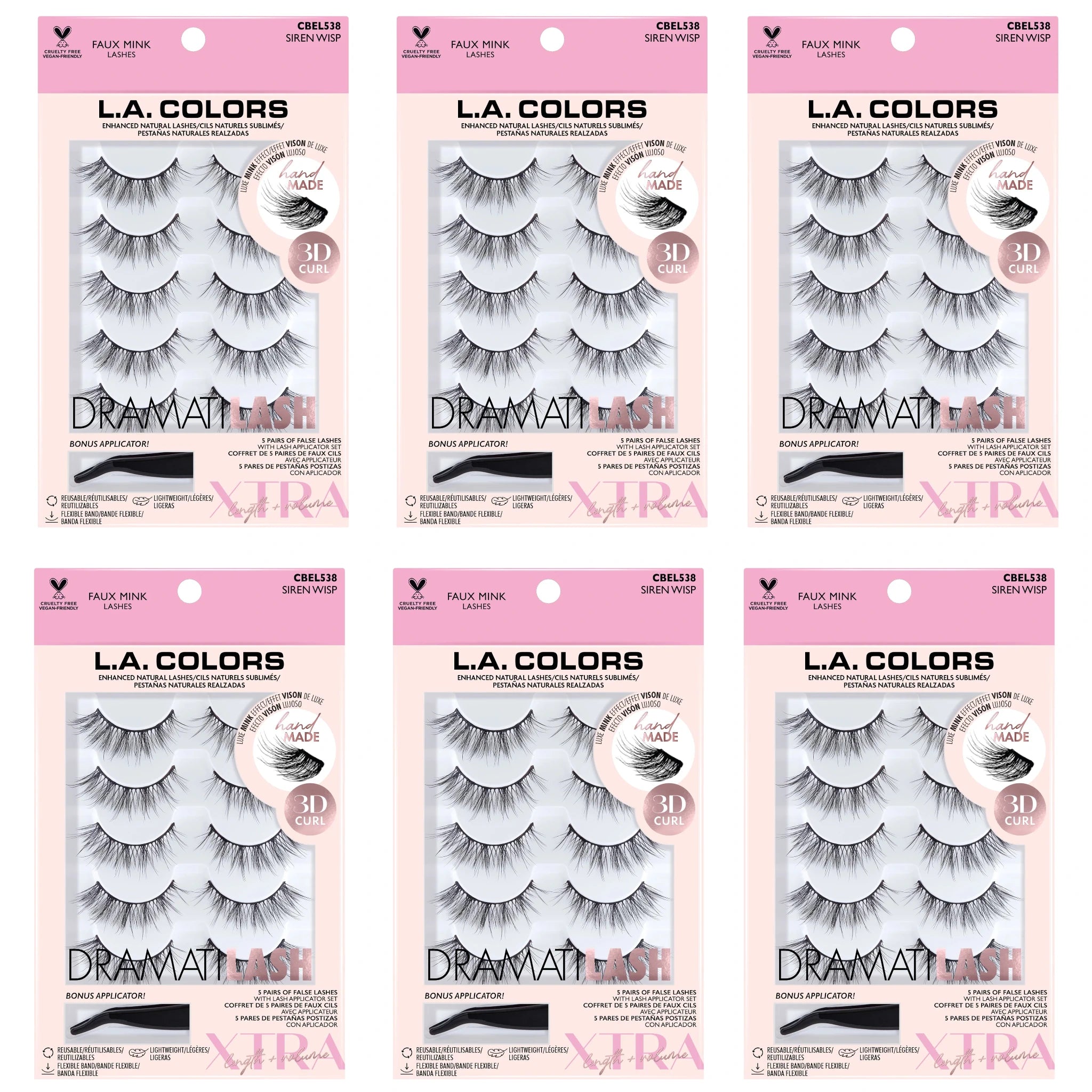 Pestañas Postizas Siren Wisp - L.a. Colors | Cosméticos al por Mayor