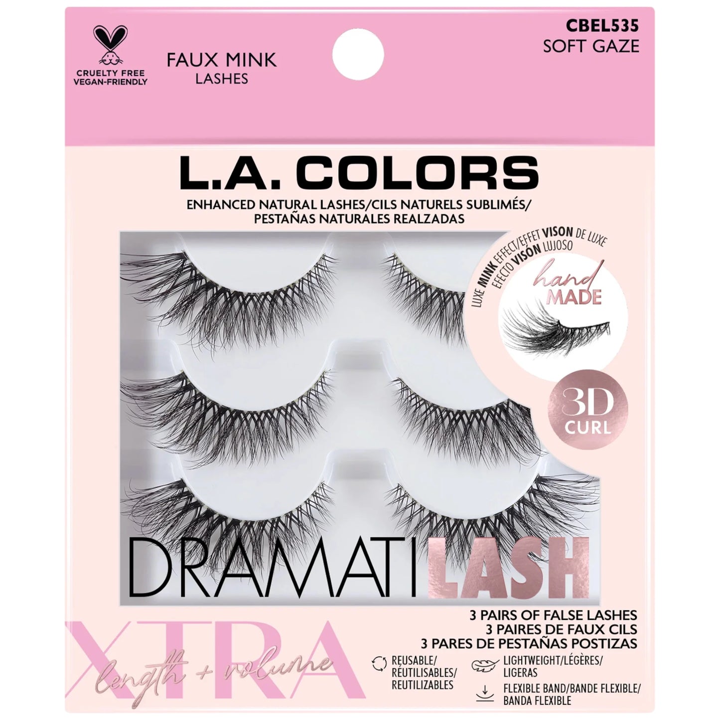 Pestañas Postizas Faux Mink L.a. Colors | Cosméticos al por Mayor