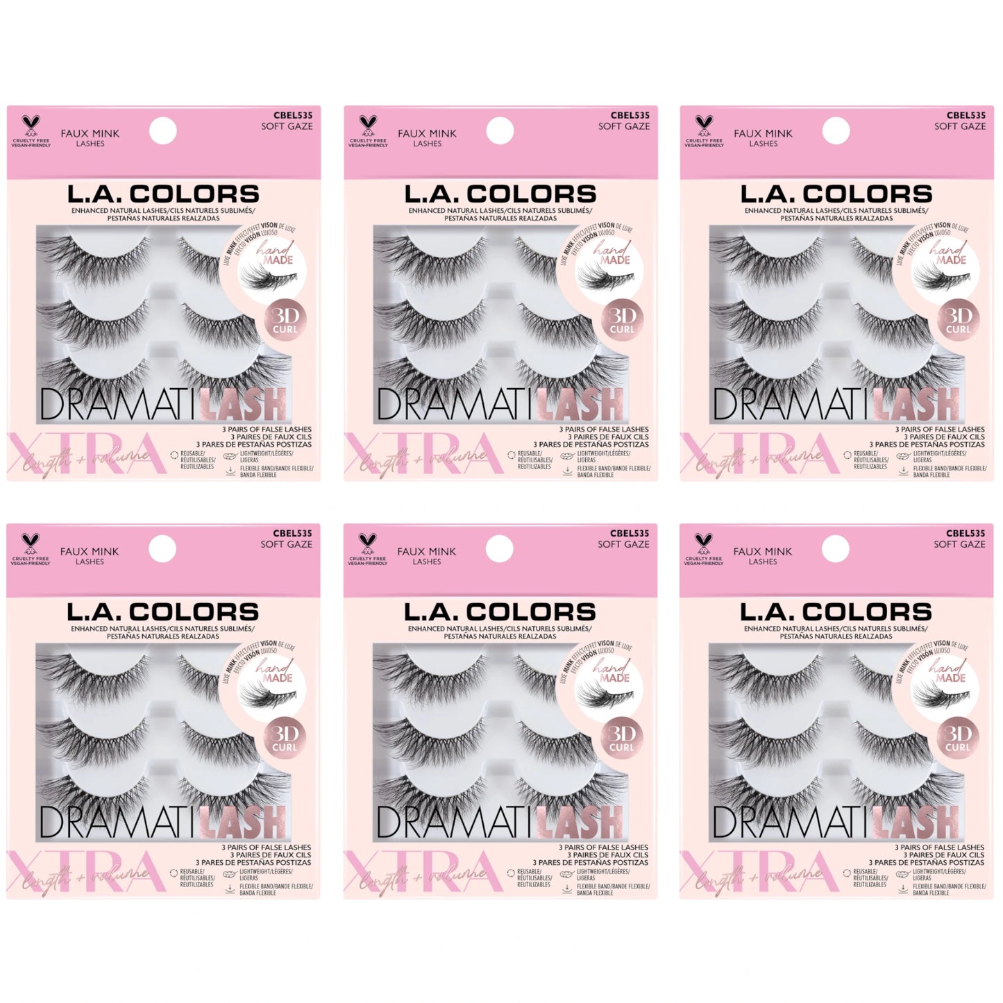 Pestañas Postizas Faux Mink L.a. Colors | Cosméticos al por Mayor