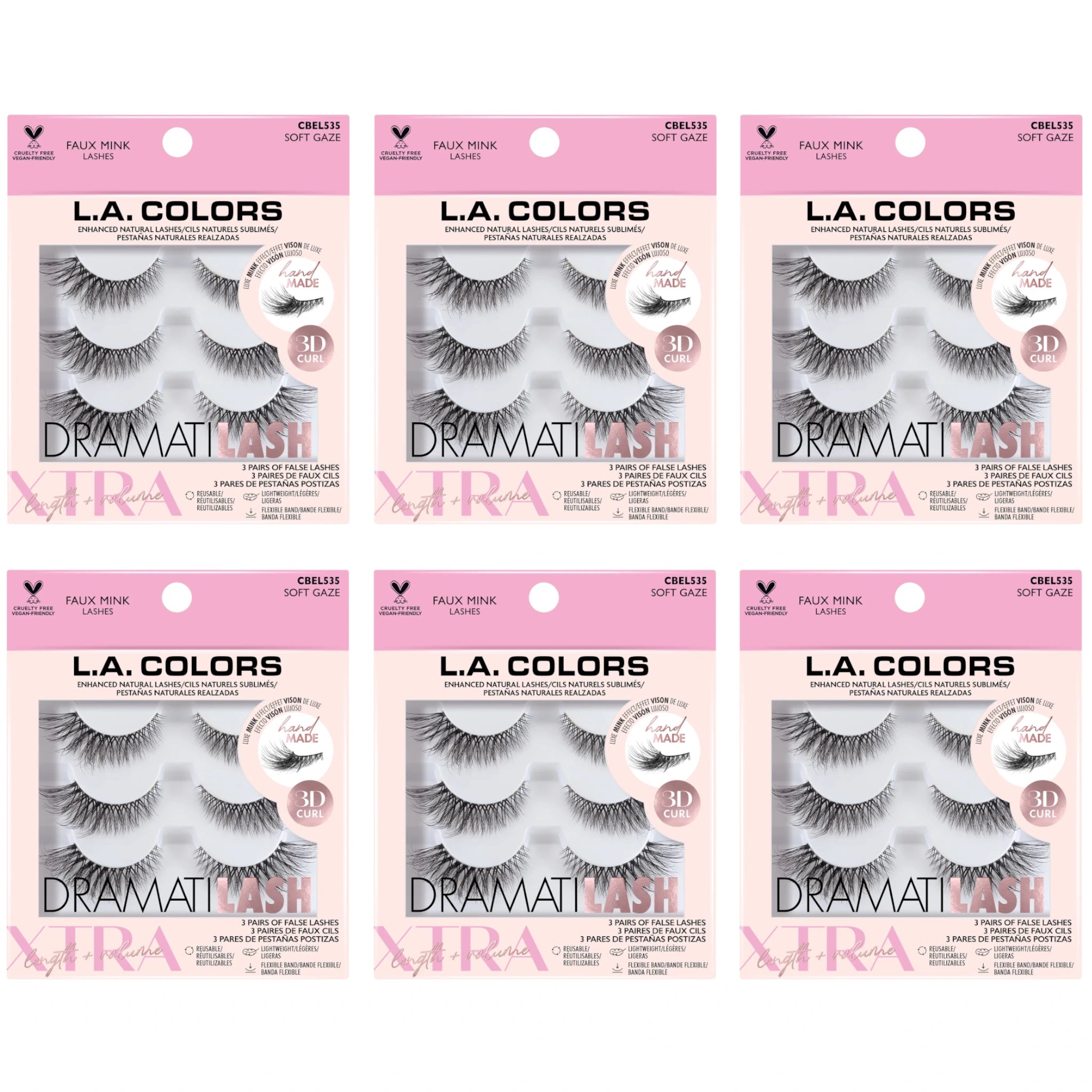 Pestañas Postizas Faux Mink L.a. Colors | Cosméticos al por Mayor
