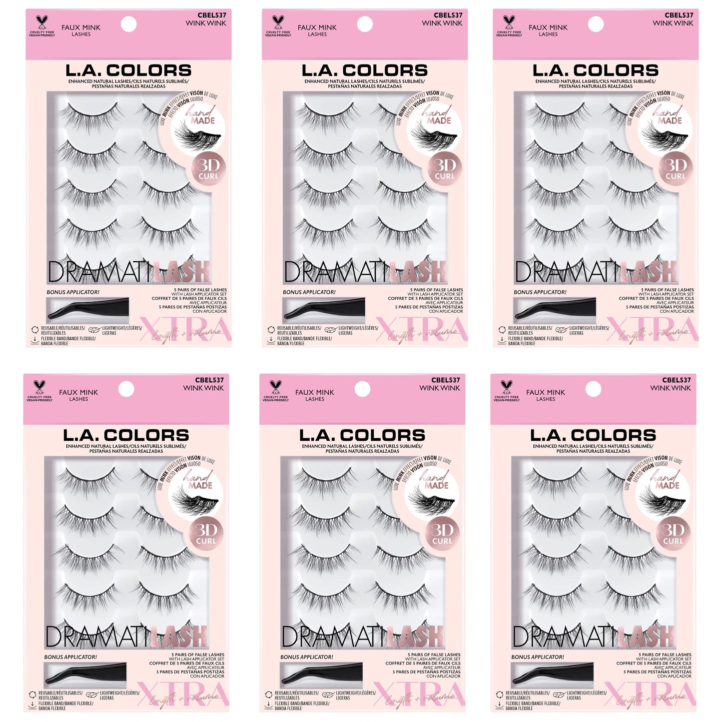 Pestañas Postizas Wink Wink - L.a. Colors | Cosméticos al por Mayor