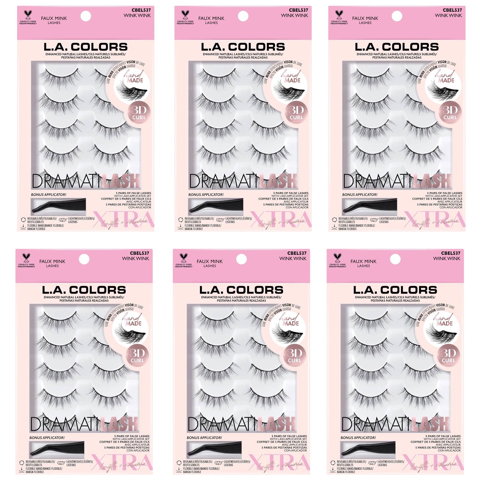 Pestañas Postizas Wink Wink - L.a. Colors | Cosméticos al por Mayor