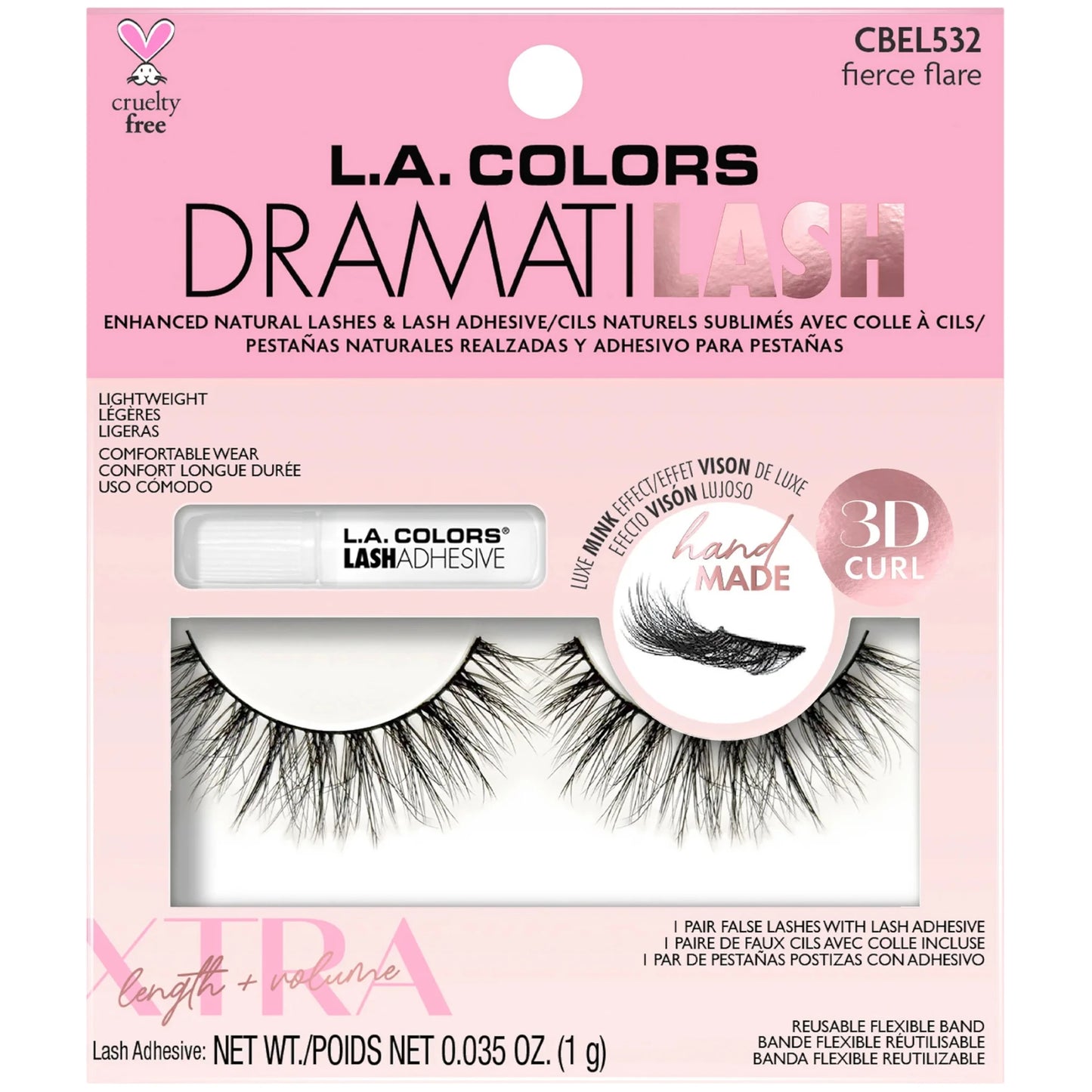 Pestañas Postizas Lux Mink 3d - L.a. Colors | Cosméticos al por Mayor