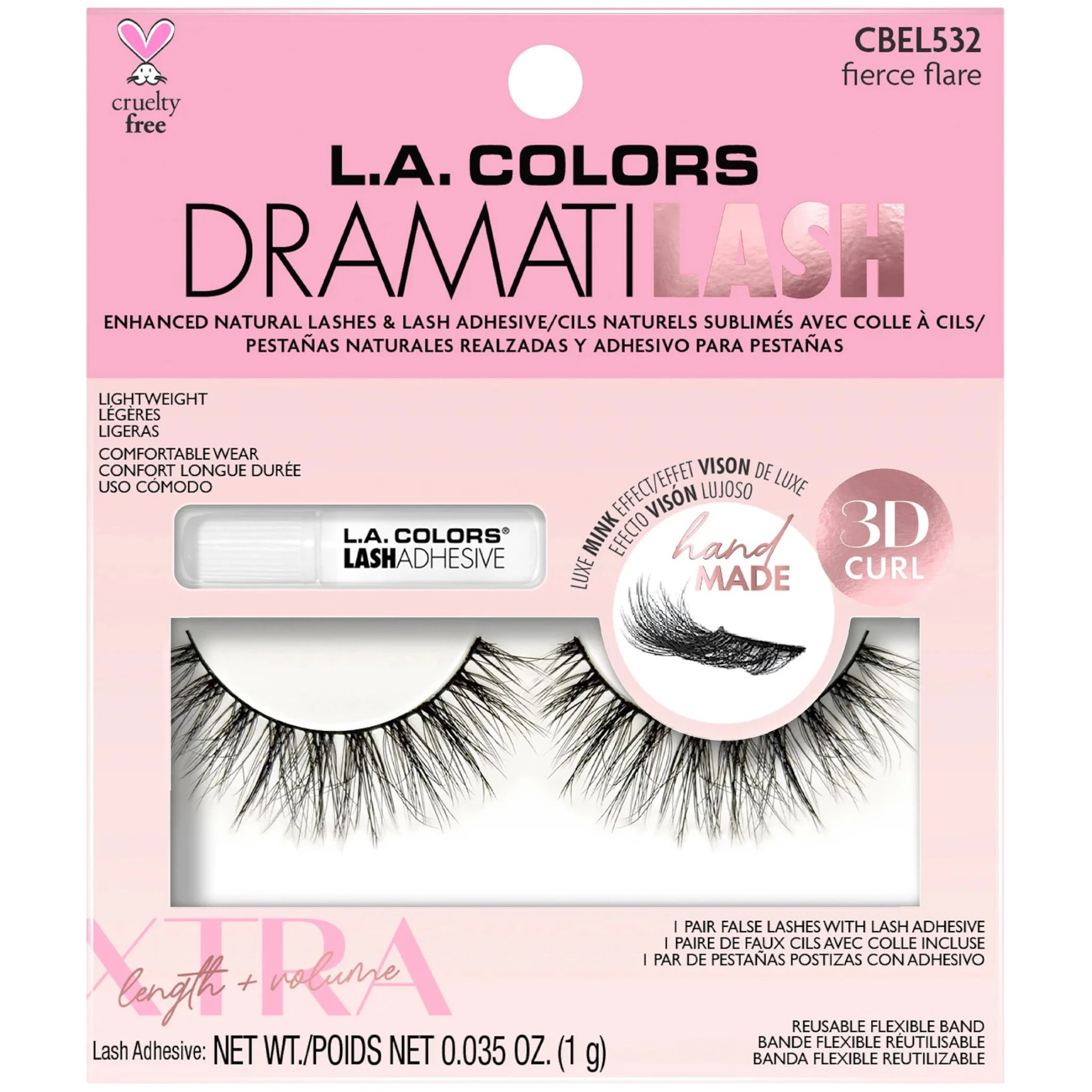 Pestañas Postizas Lux Mink 3d - L.a. Colors | Cosméticos al por Mayor