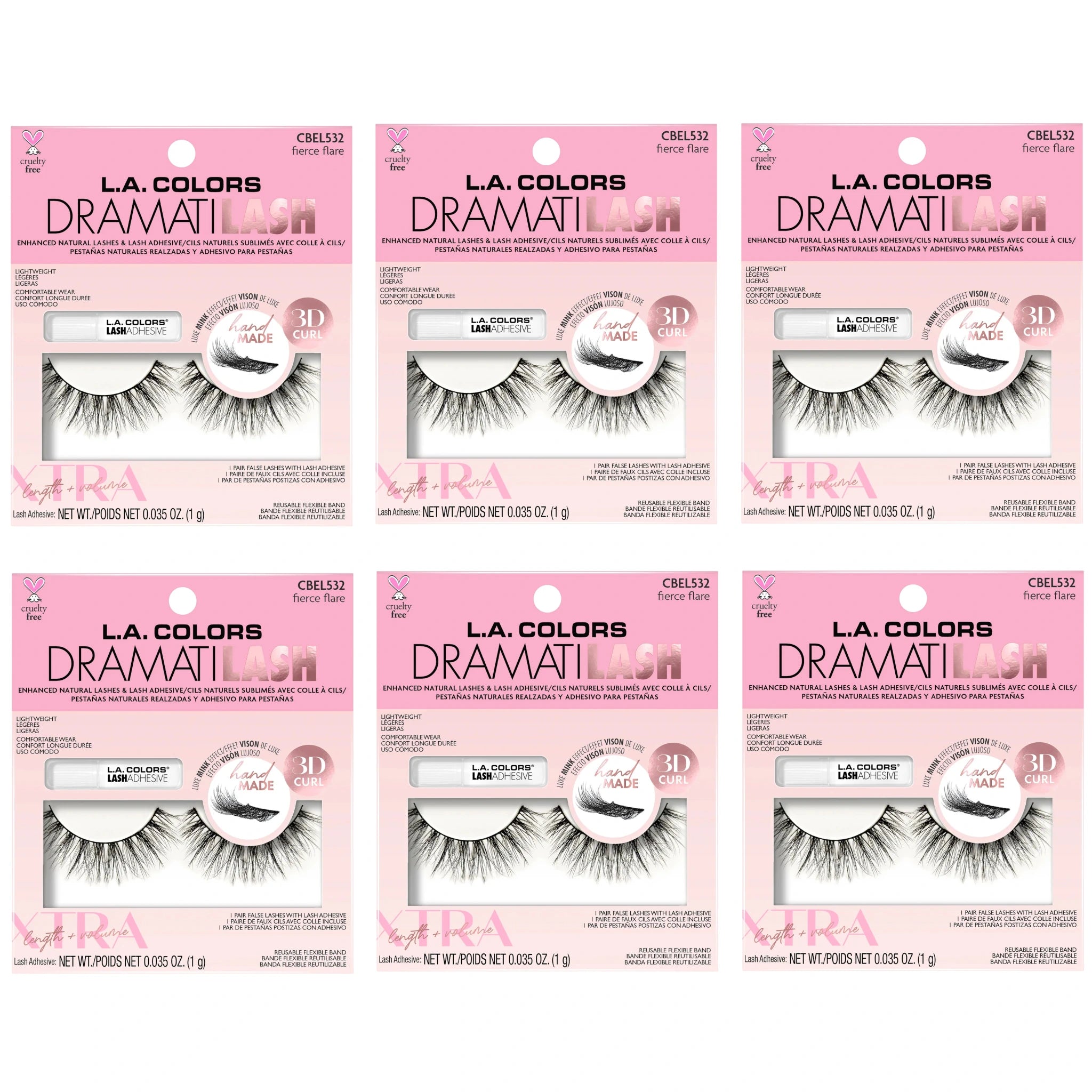 Pestañas Postizas Lux Mink 3d - L.a. Colors | Cosméticos al por Mayor