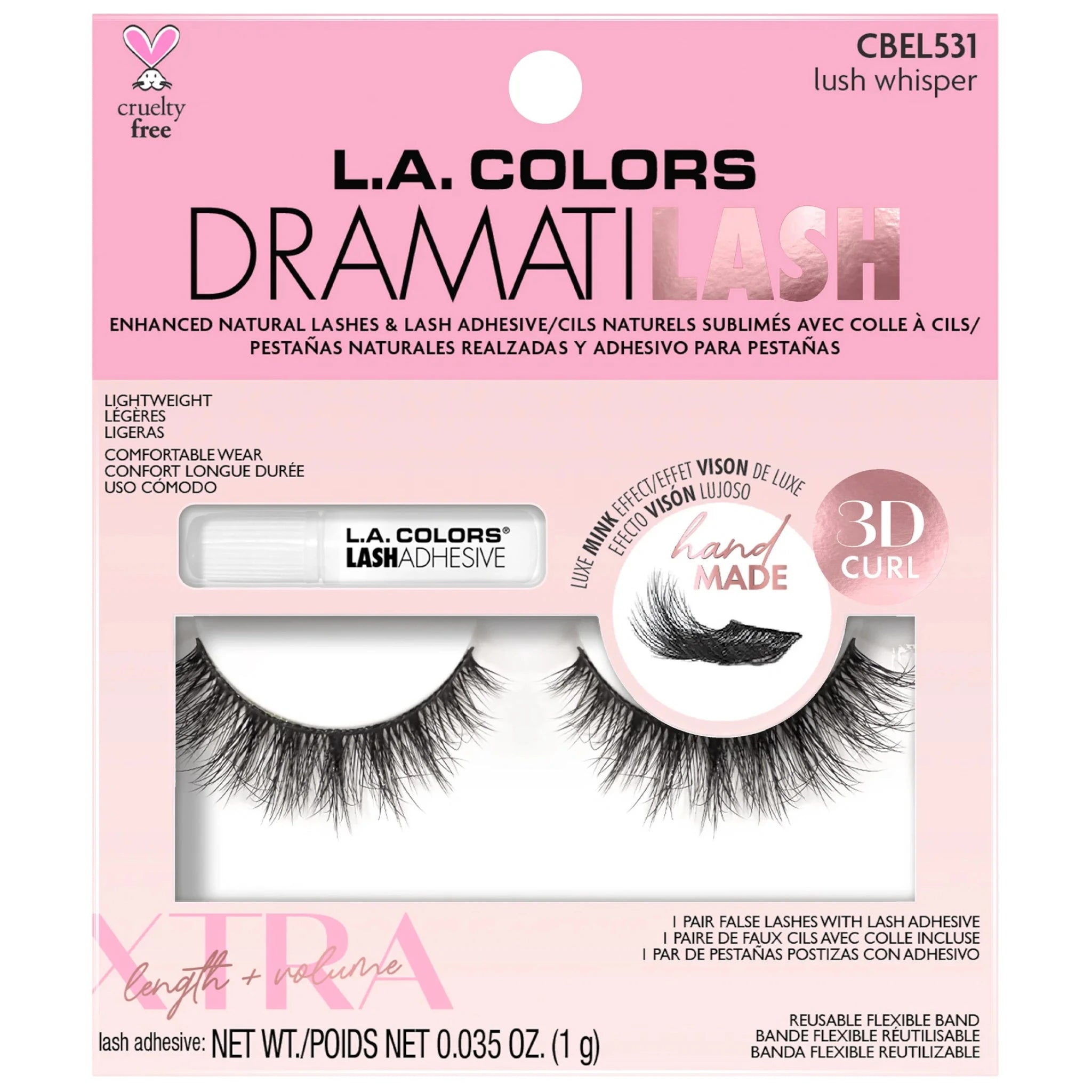 Pestañas Postizas Lux Mink 3d L.a. Colors | Cosméticos al por Mayor