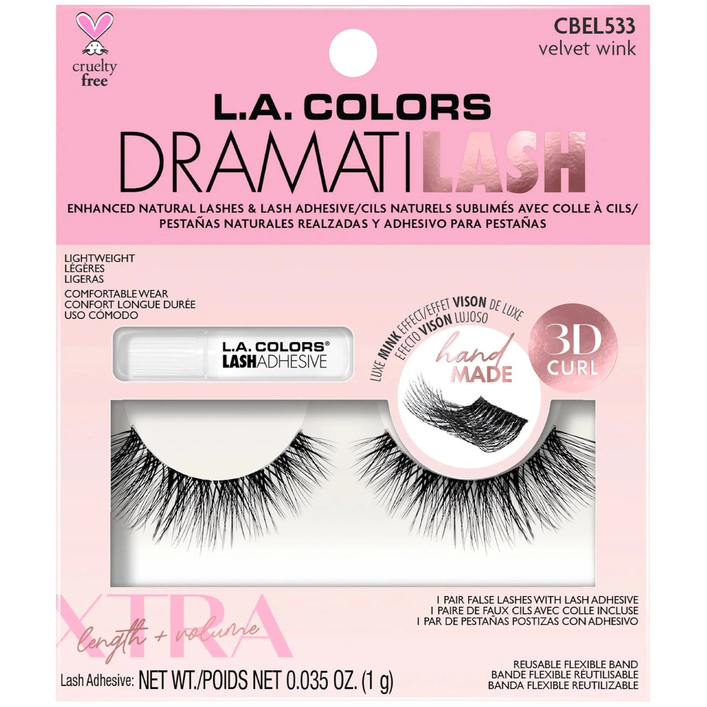 Pestañas Postizas Lux Mink 3d - L.a. Colors | Cosméticos al por Mayor