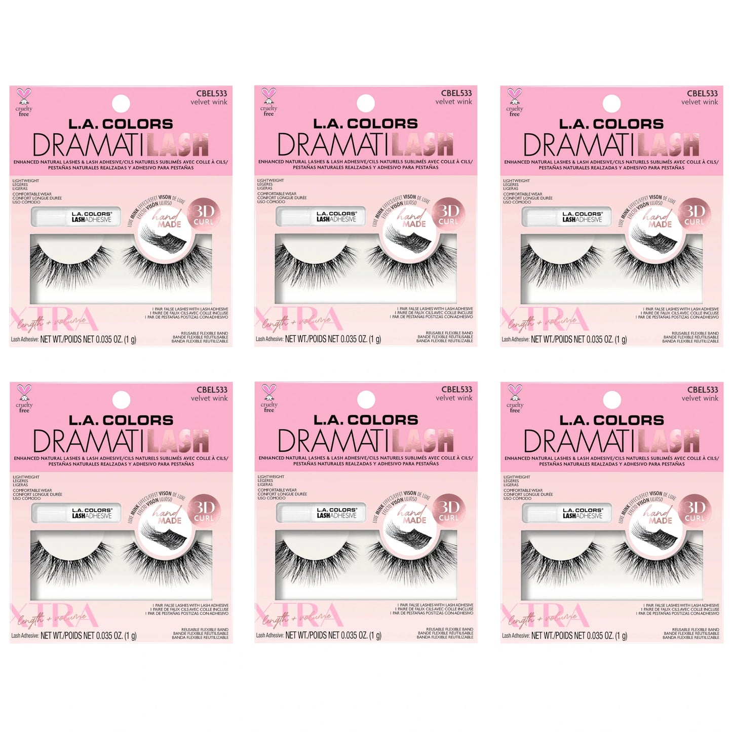 Pestañas Postizas Lux Mink 3d - L.a. Colors | Cosméticos al por Mayor