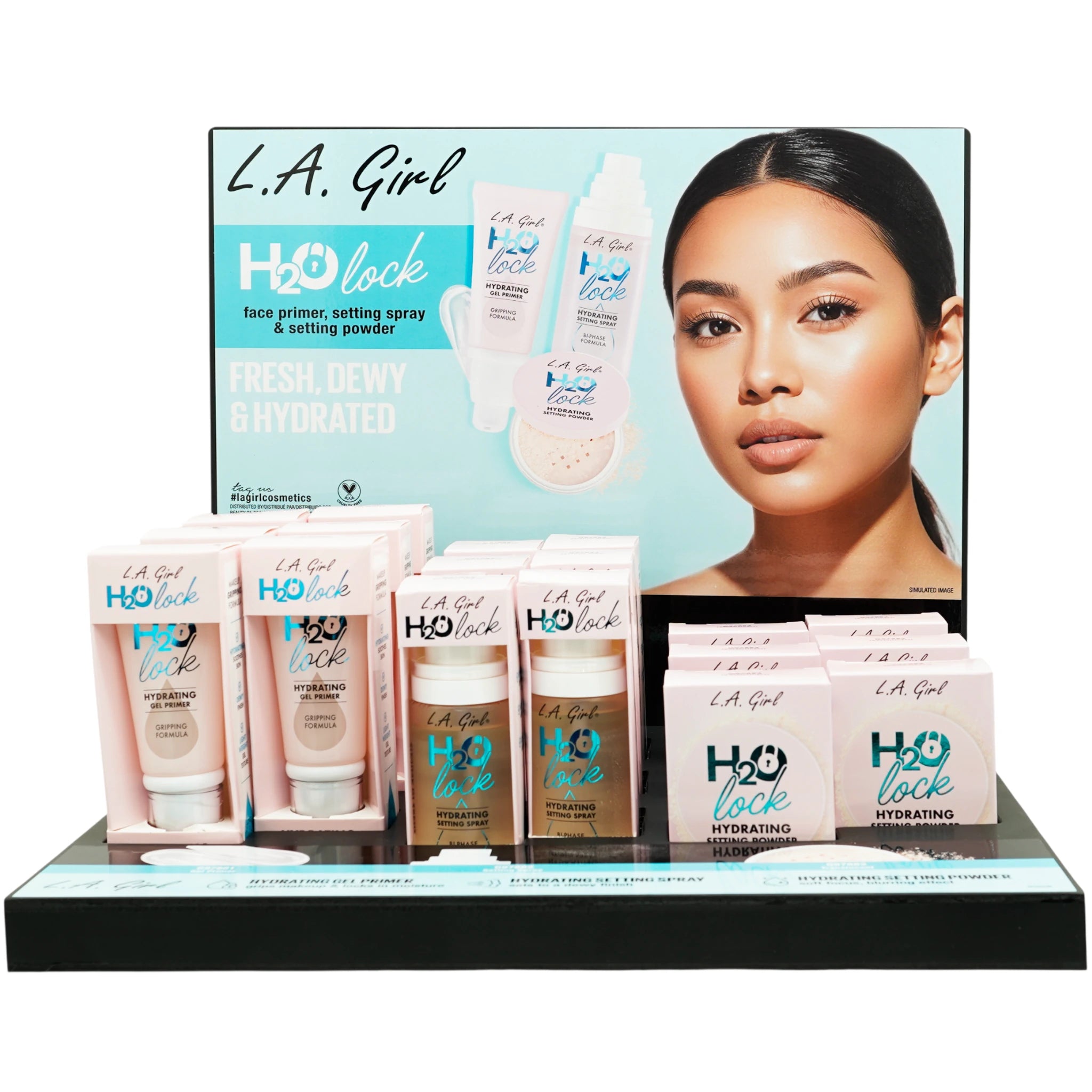 Set Hidratante H2O Lock L.A. Girl | Cosméticos al por Mayor