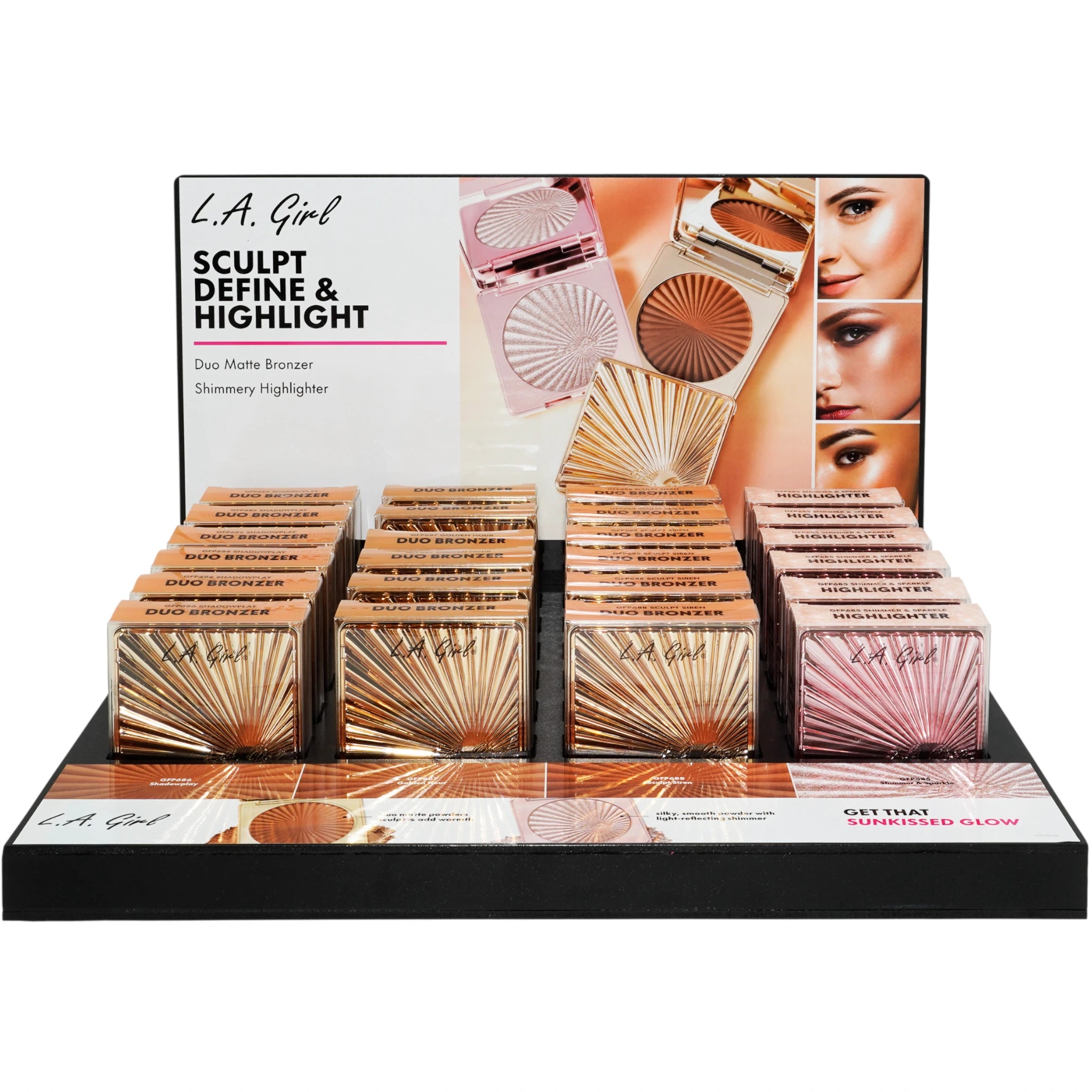 Dúo de Bronceador Mate y Iluminador L.A. Girl | Cosméticos al por Mayor