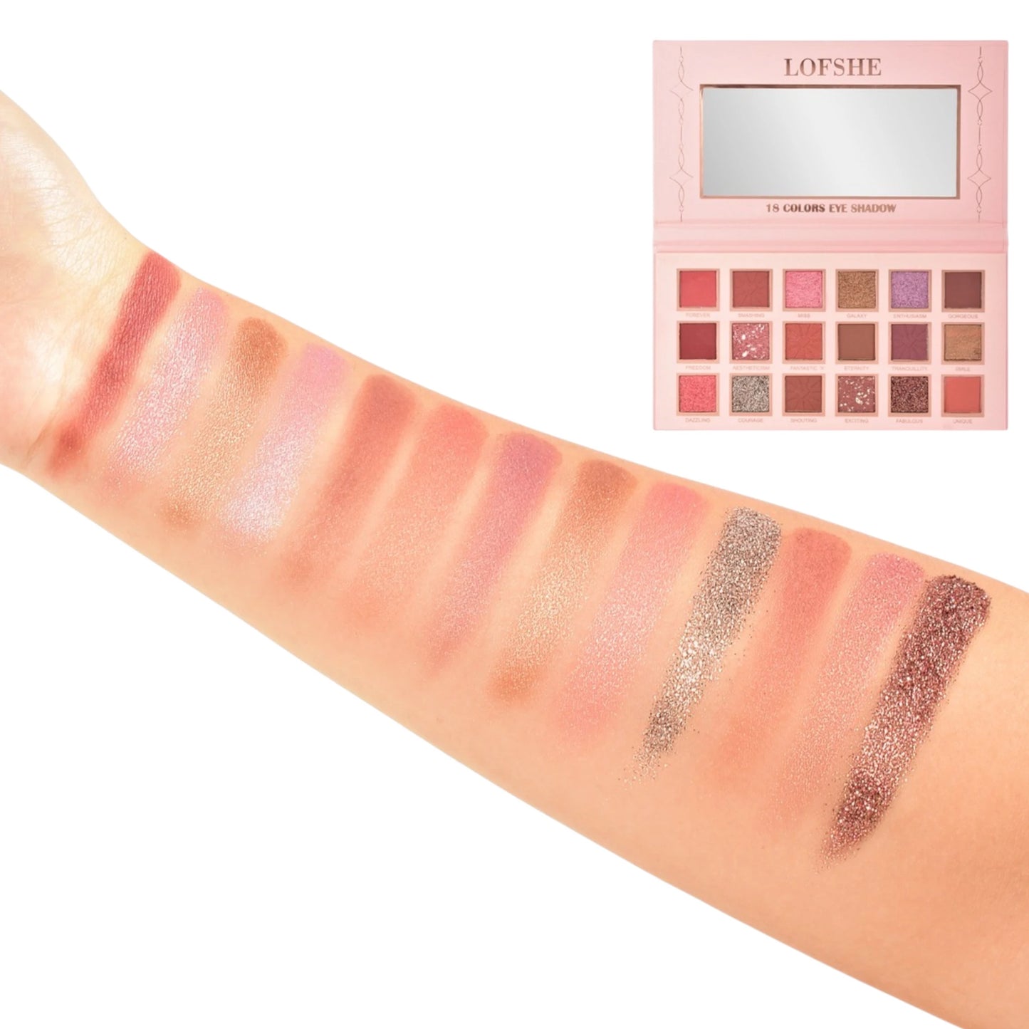 Sombra de Ojos 18 Colores - Lofshe  | Cosméticos al por Mayor