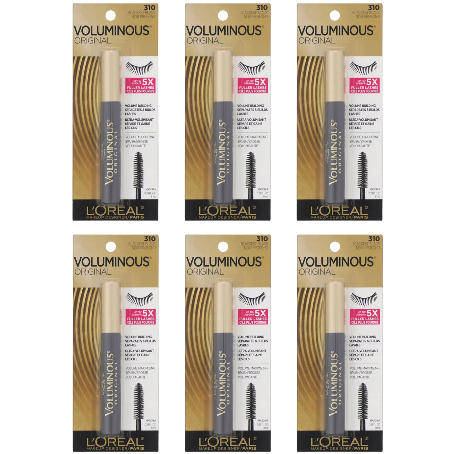 Máscara de Pestañas Voluminous 310 Loreal | Cosméticos al por Mayor