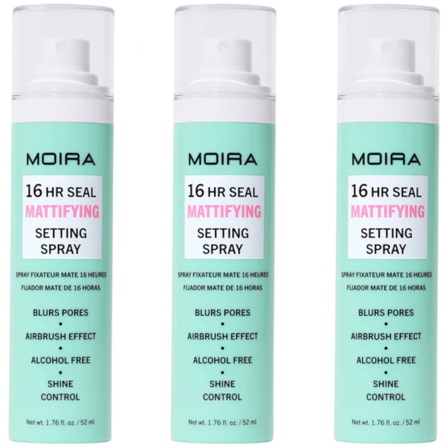 Spray Fijador 16hr Seal - Moira Beauty | Cosméticos al por Mayor