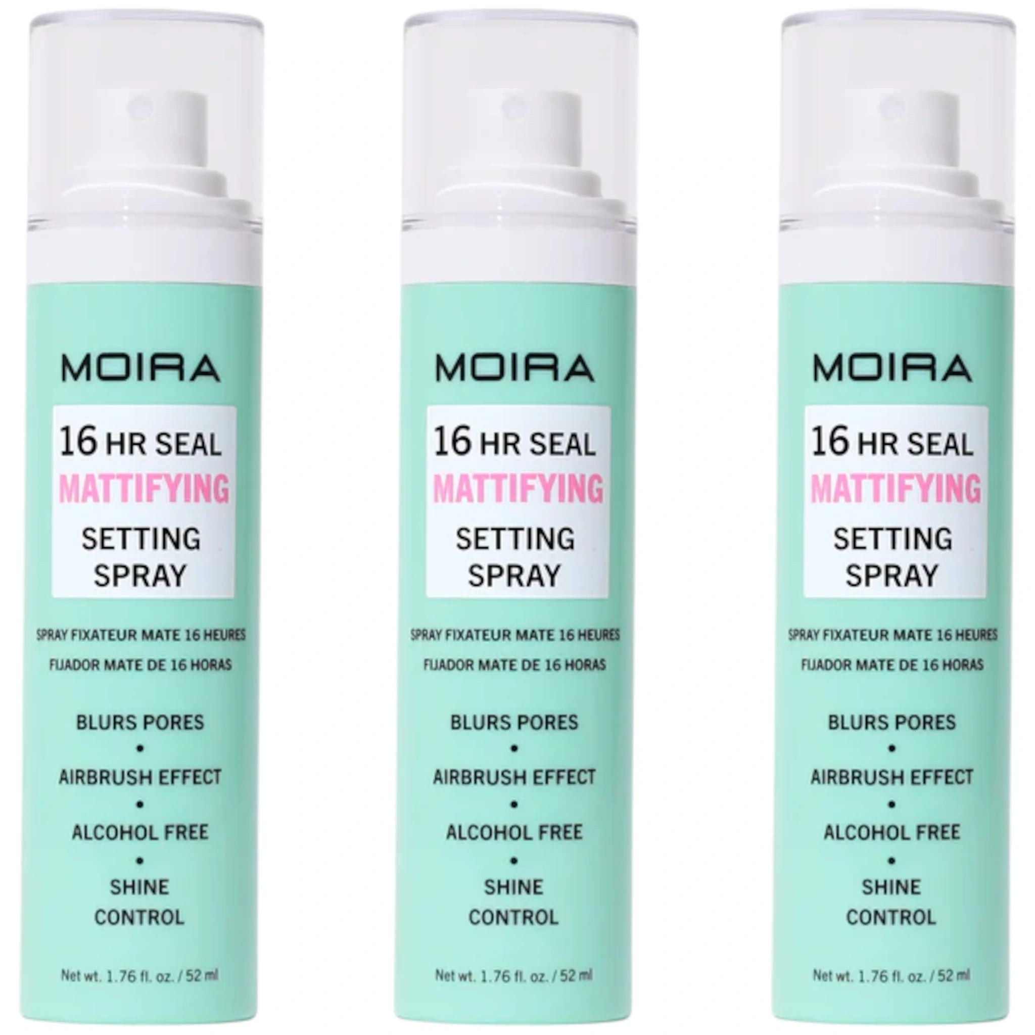 Spray Fijador 16hr Seal - Moira Beauty | Cosméticos al por Mayor