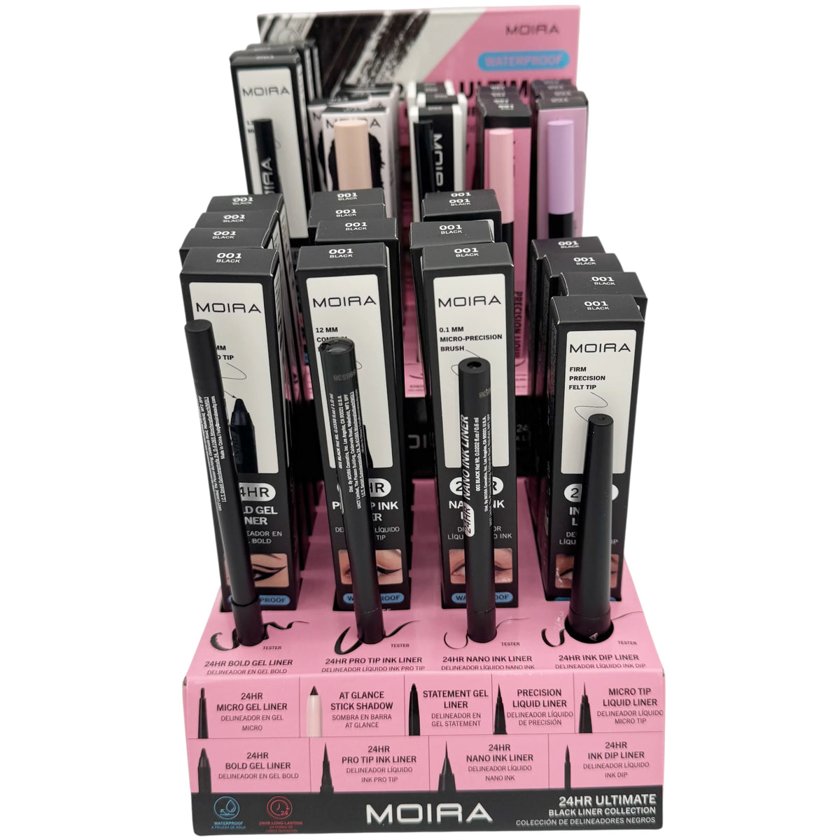 Colección Black Liner Ultimate Moira Beauty | Cosméticos al por Mayor