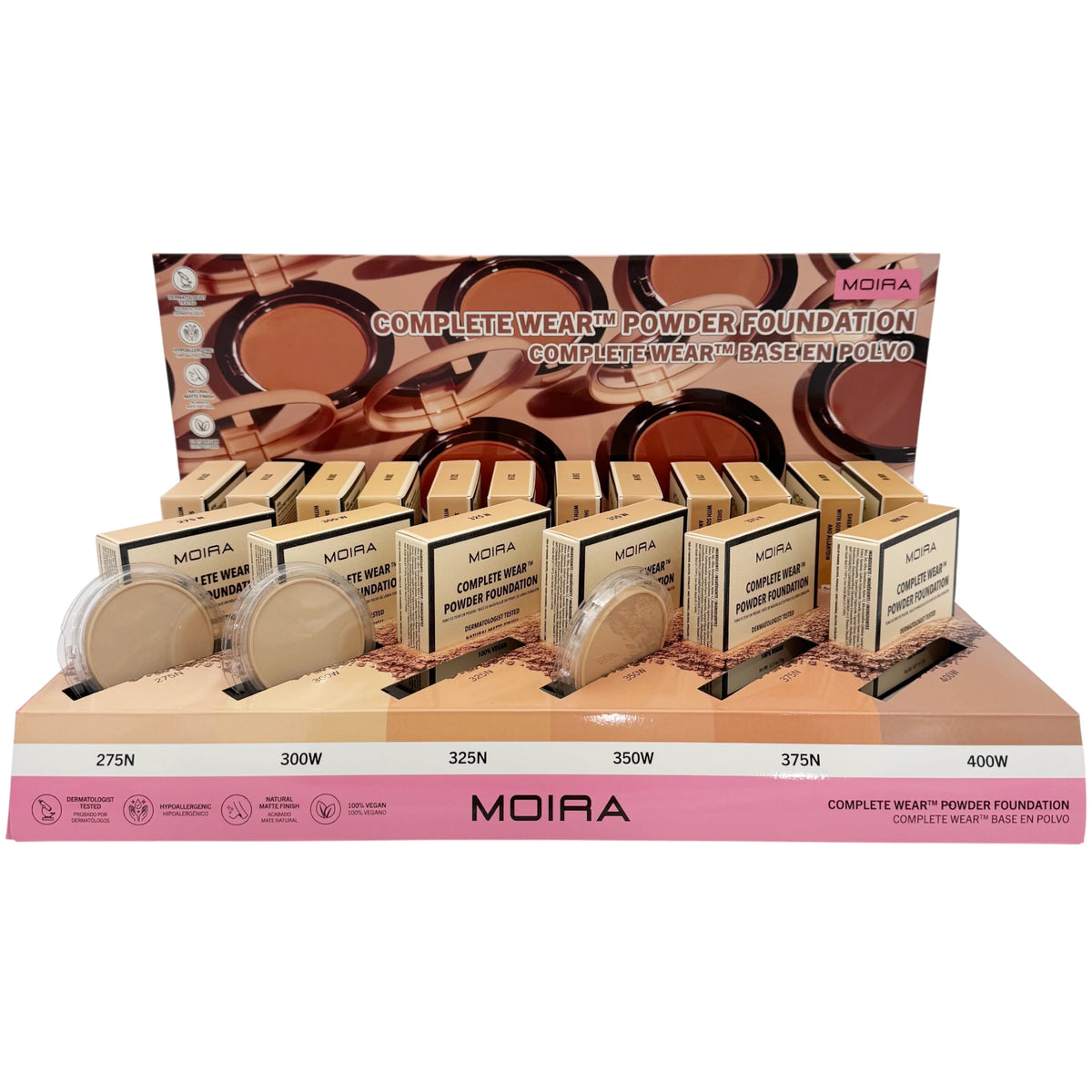 Base de Maquillaje en Polvo Moira Beauty | Cosméticos al por Mayor
