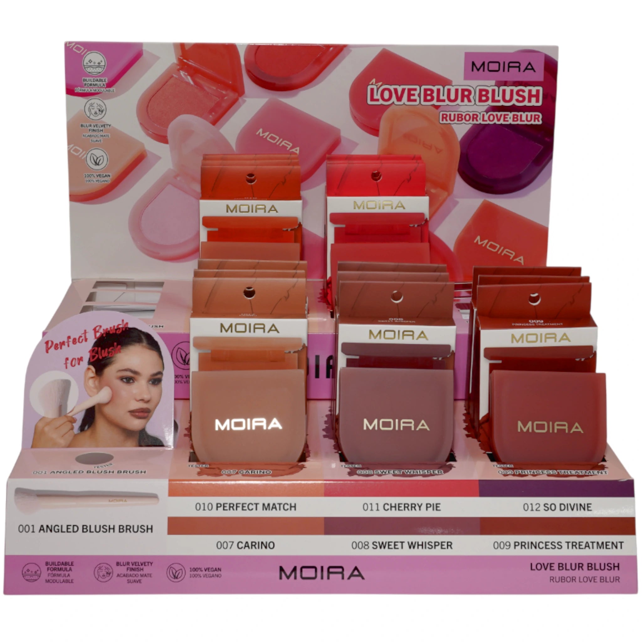 Rubor Love Blur 15 Unidades - Moira Beauty | Cosméticos al por Mayor