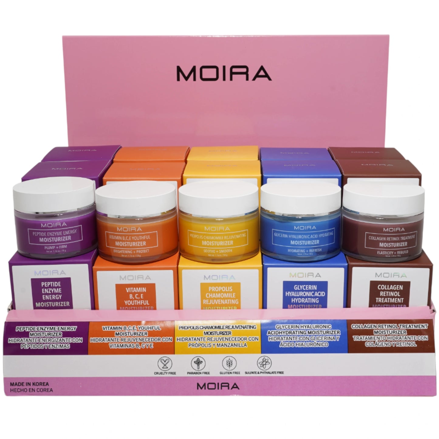 Cremas Faciales Hidratantes Moira Beauty | Cosméticos al por Mayor