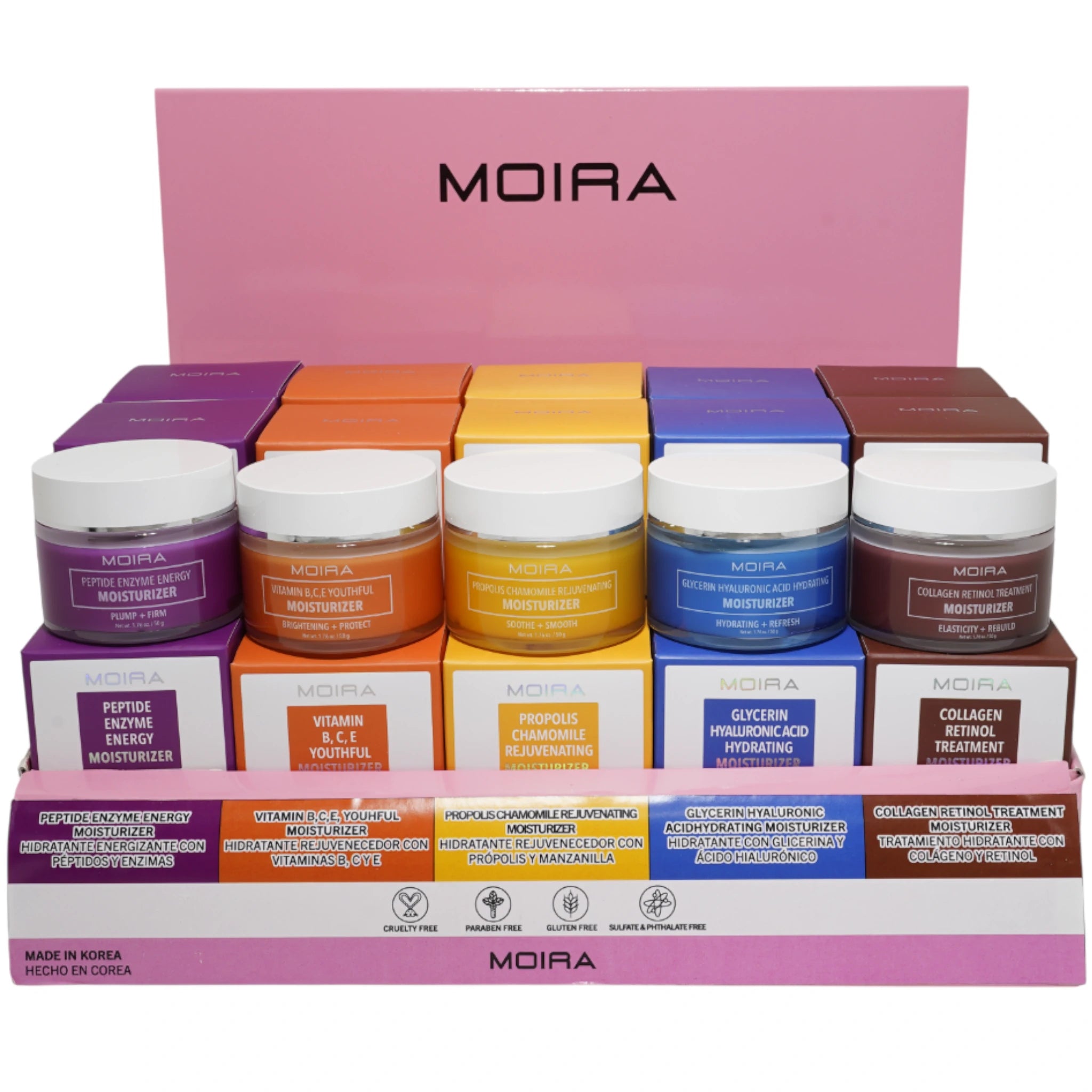 Cremas Faciales Hidratantes Moira Beauty | Cosméticos al por Mayor