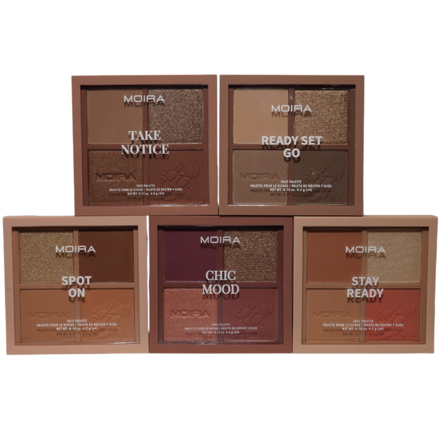 Paleta Facial Ready Series Moira Beauty | Cosméticos al por Mayor