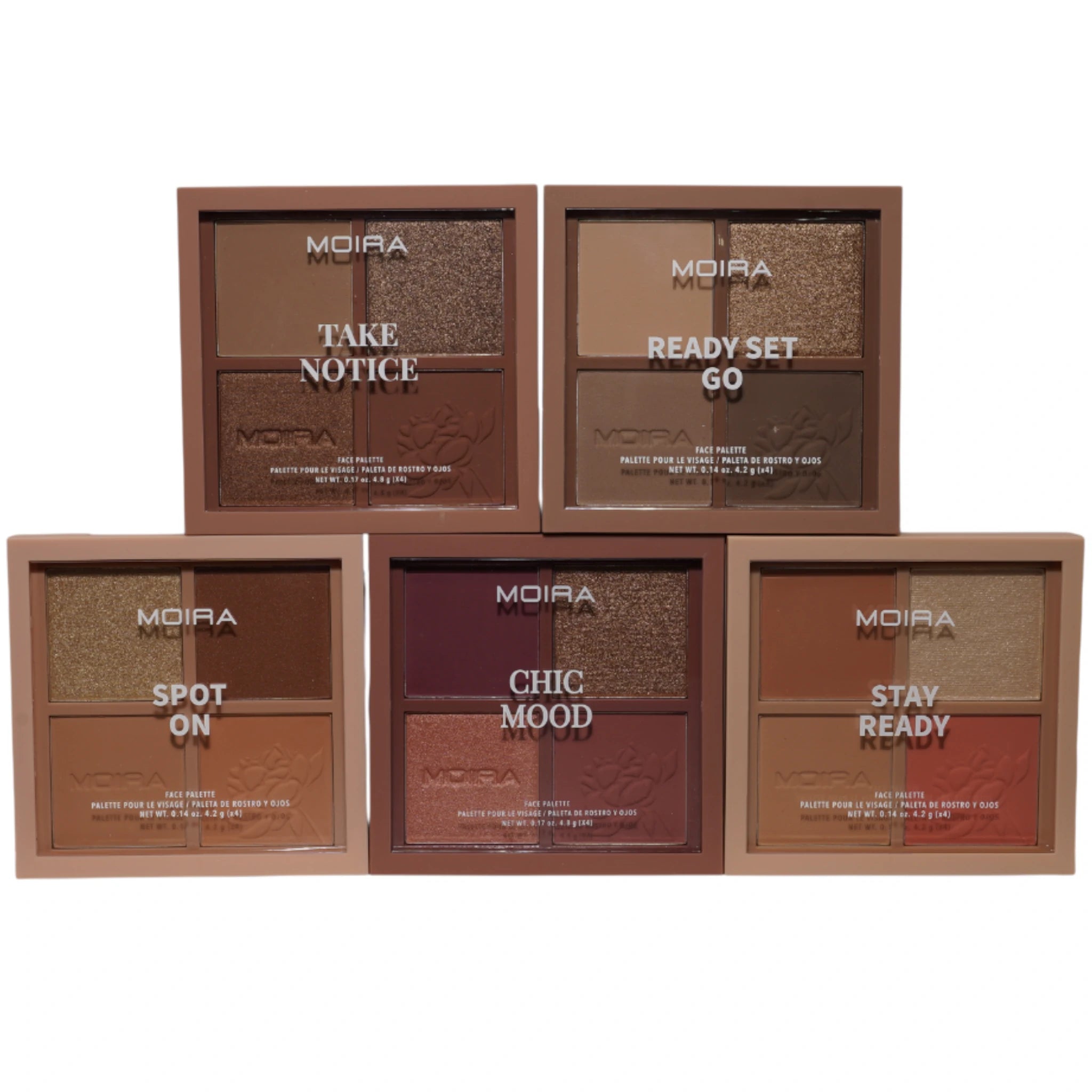 Paleta Facial Ready Series Moira Beauty | Cosméticos al por Mayor