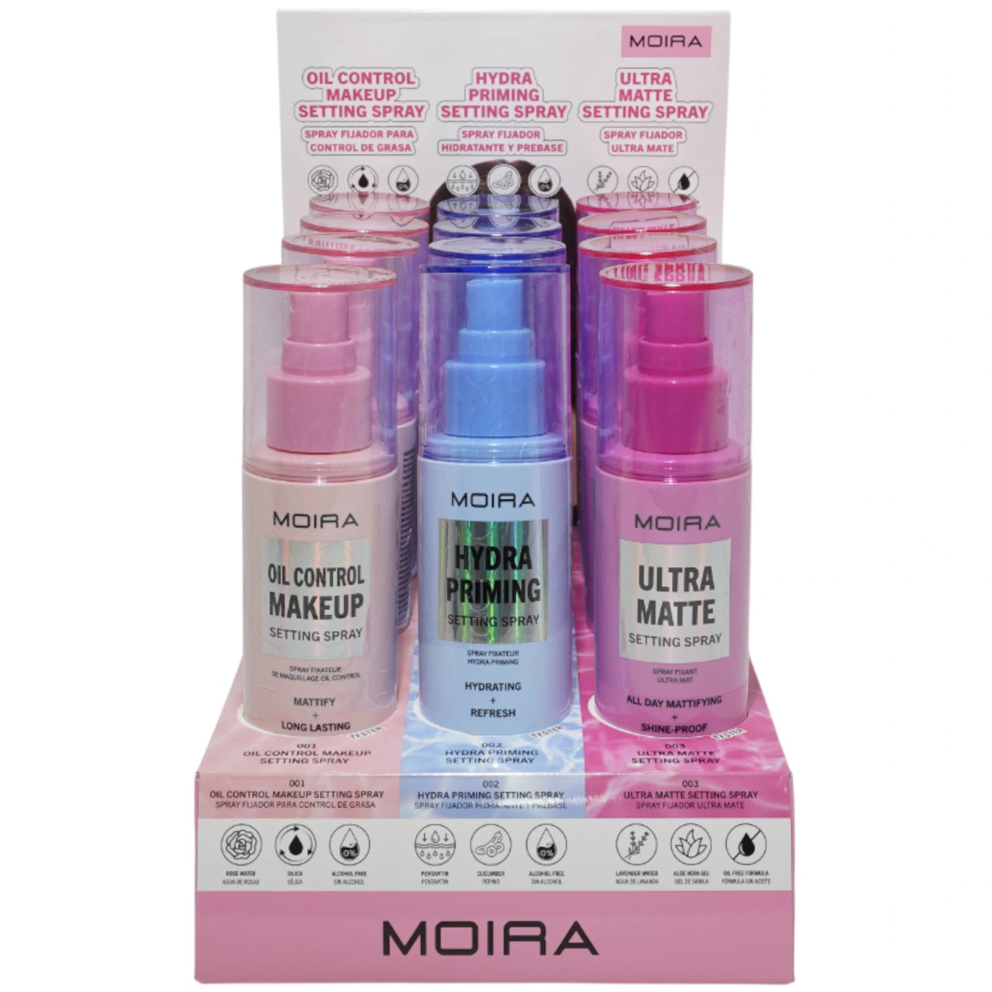 Spray Fijador - Moira Beauty | Cosméticos al por Mayor