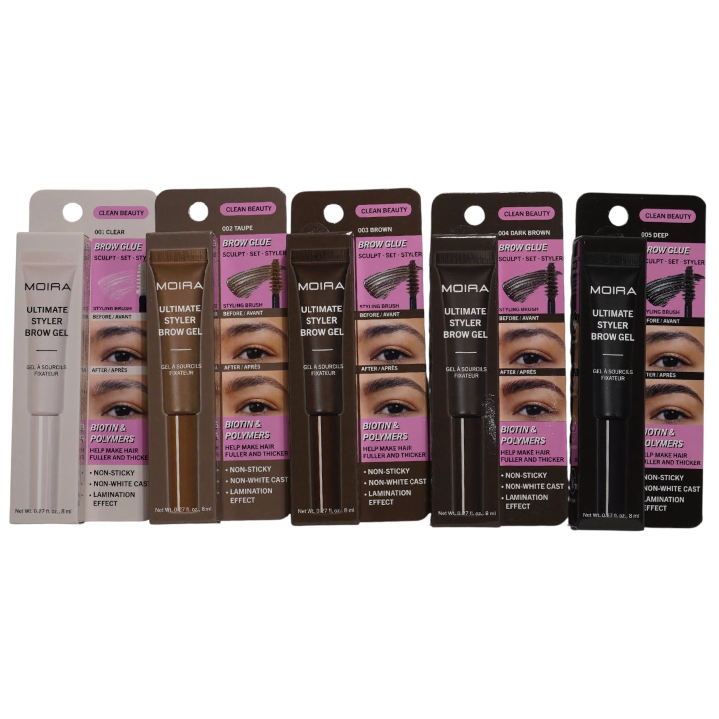 Gel para Cejas Ultimate Styler Moira Beauty | Cosméticos al por Mayor