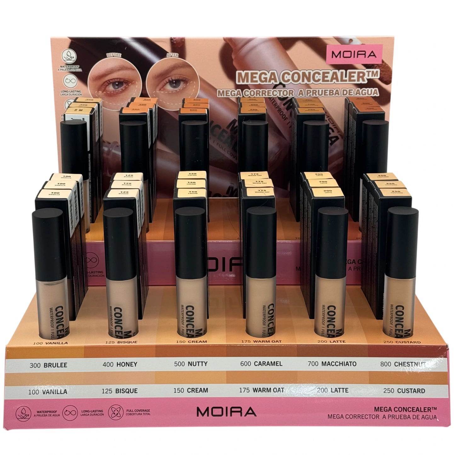 Corrector Mega Waterproof Moira Beauty | Cosméticos al por Mayor