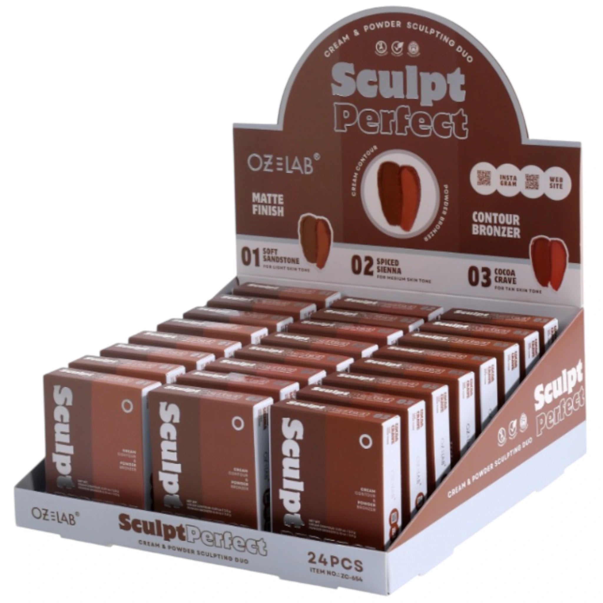 Dúo de Crema y Polvos Sculpt Perfect Oz Lab | Cosméticos al por Mayor