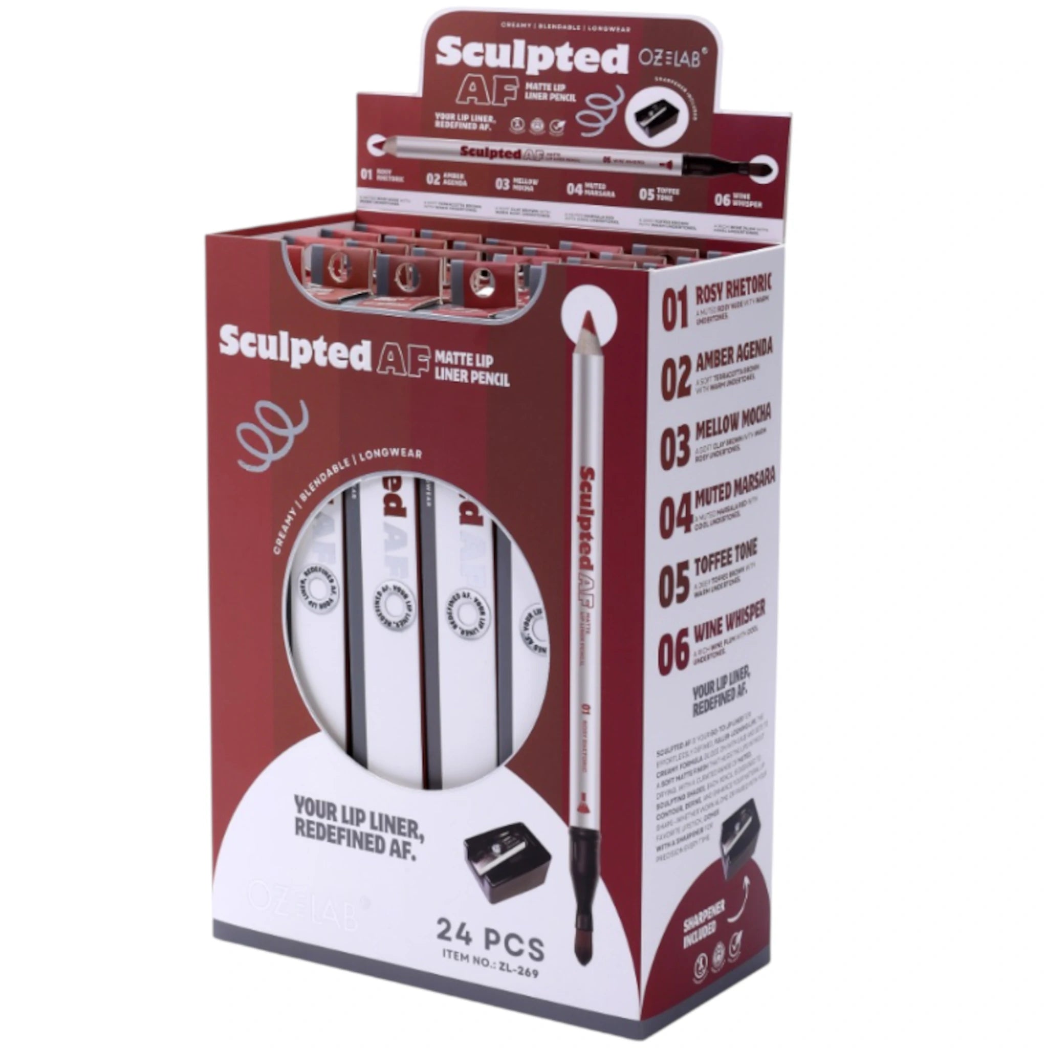 Lápiz Delineador de Labios Sculpted Af Oz Lab | Cosméticos al por Mayor