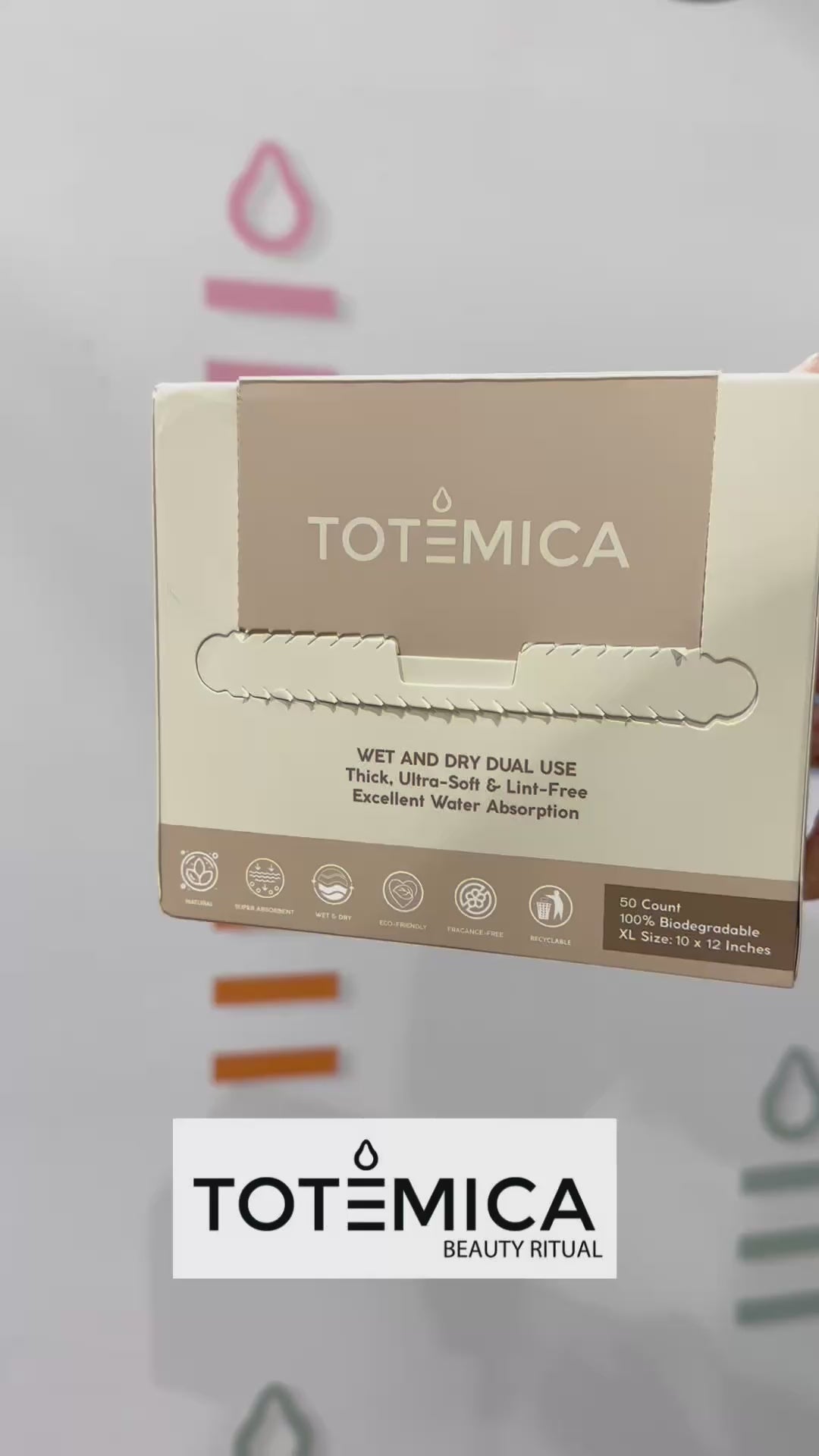 Toallas de Limpieza Facial - Totemica | Cosméticos al por Mayor