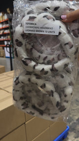 Diadema Leopardo Marrón Totemica - Venta al por Mayor 10 Unidades (LEOBROWN)