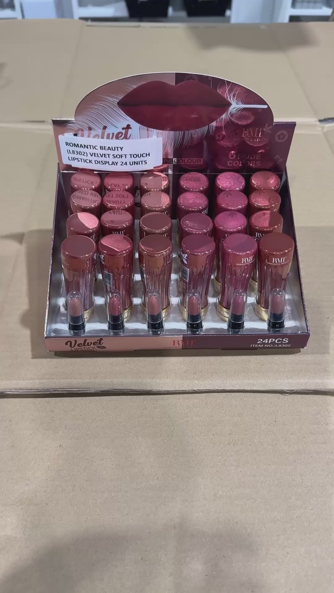 Labial Velvet Soft Touch Romantic Beauty | Cosméticos al por Mayor